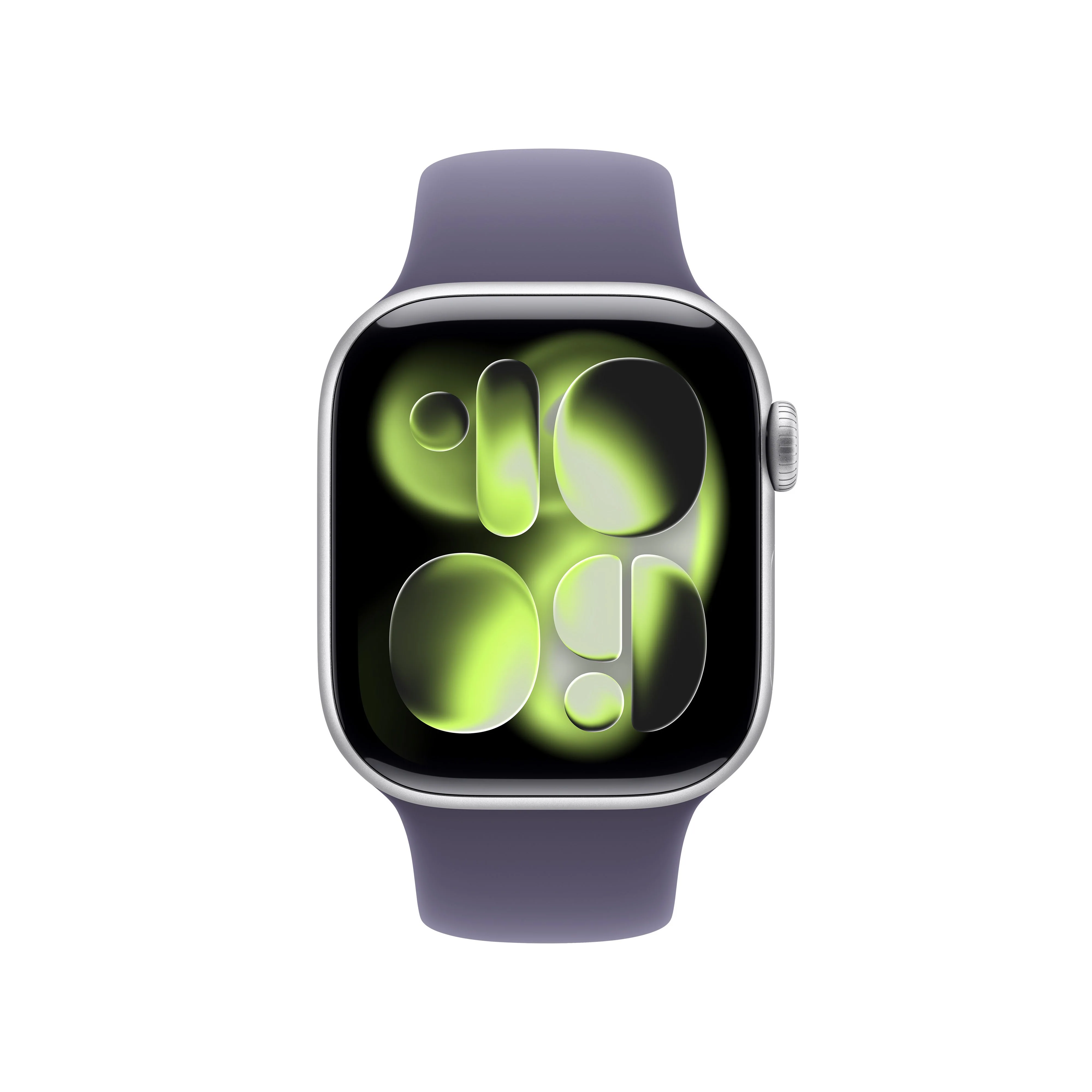 Apple Watch Series 11 GPS, Boîtier en aluminium argent 42 mm, Bracelet Sport brume violette - S/M - Image 2