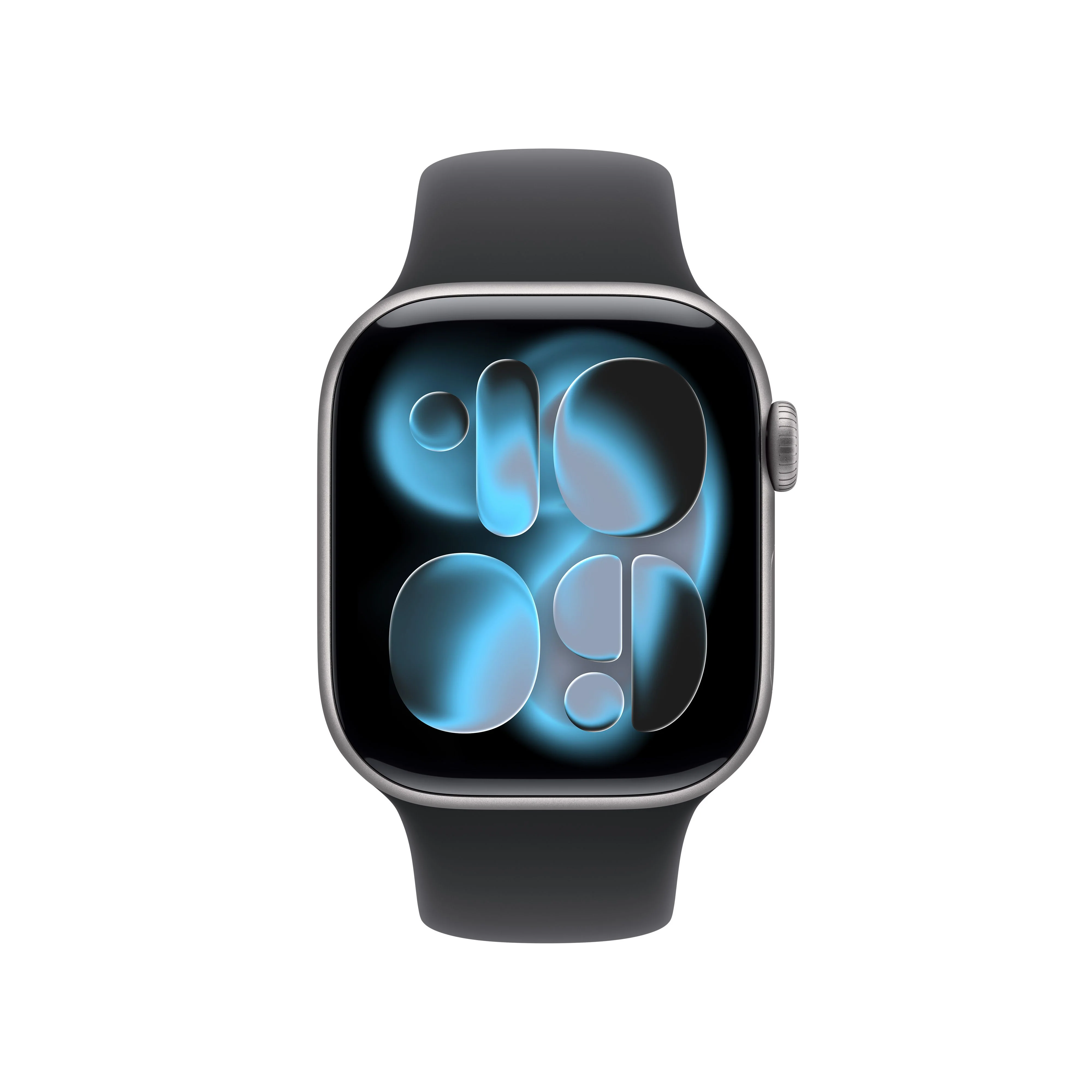 Apple Watch Series 11 GPS, Boîtier en aluminium gris sidéral 42 mm, Bracelet Sport noir - S/M - Image 2