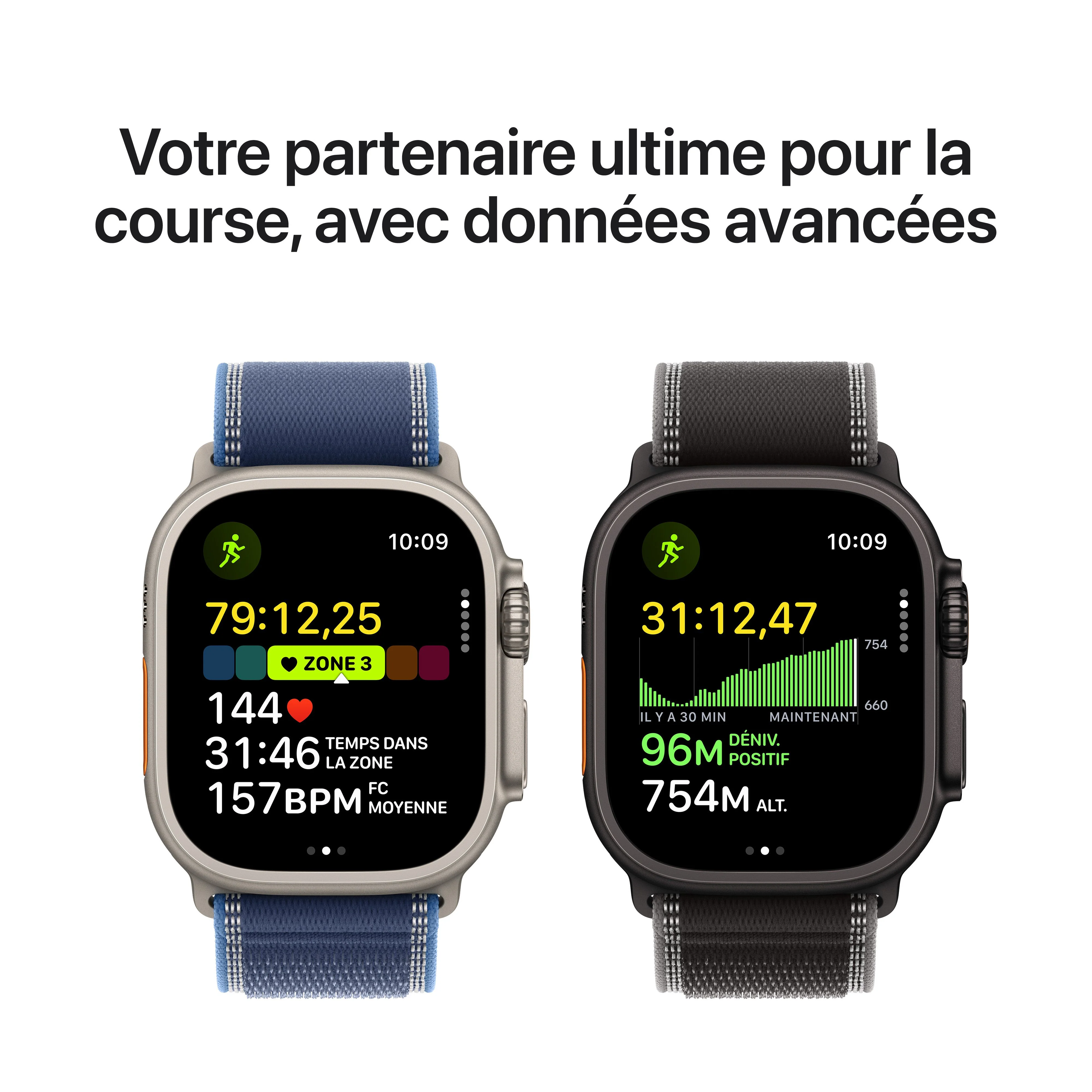 Apple Watch Ultra 3 GPS + Cellular, Boîtier en titane noir de 49 mm, Bracelet Milanais titane noir - Small - Image 5