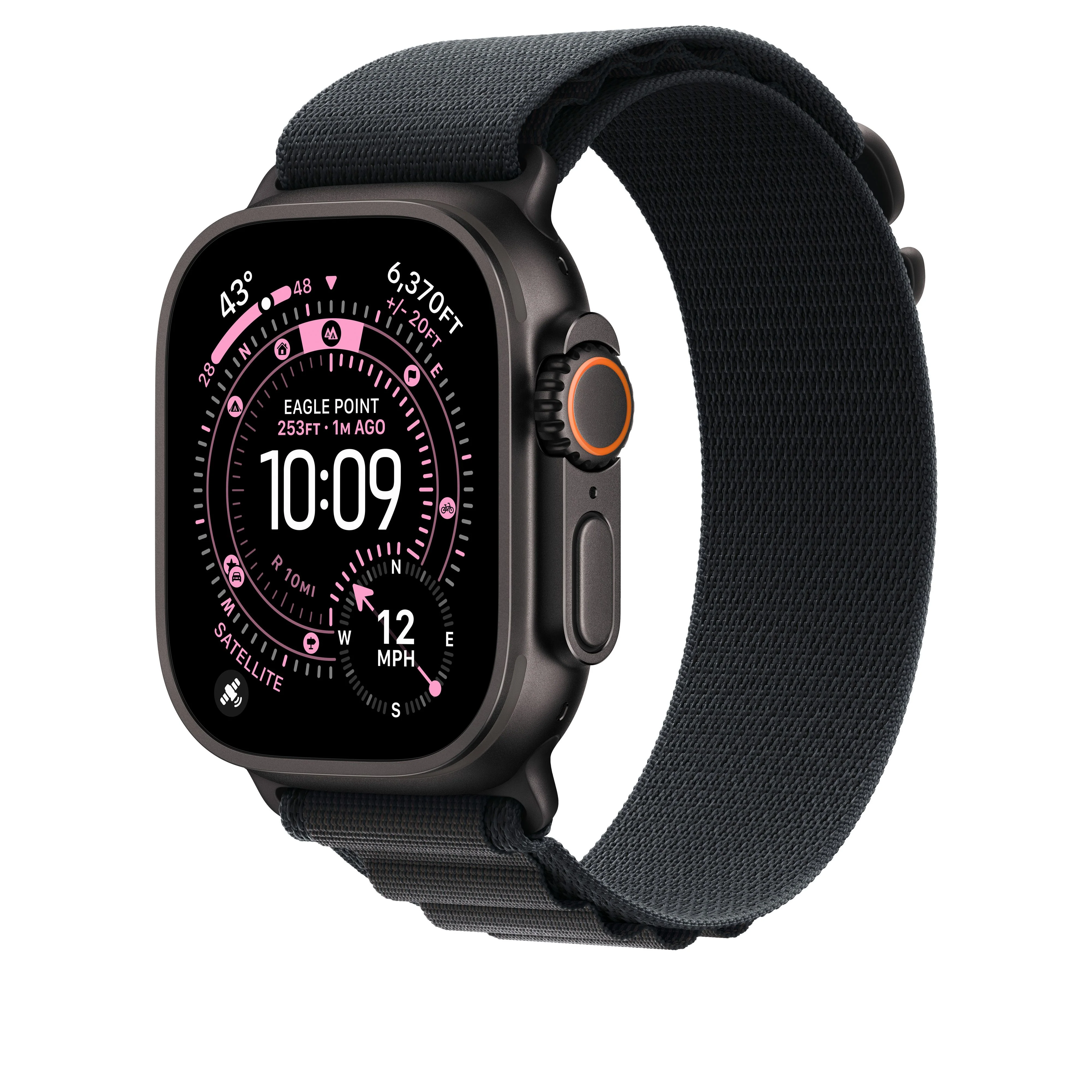 Boucle Alpine noir 49 mm - Small - Finition titane noir - Image 2