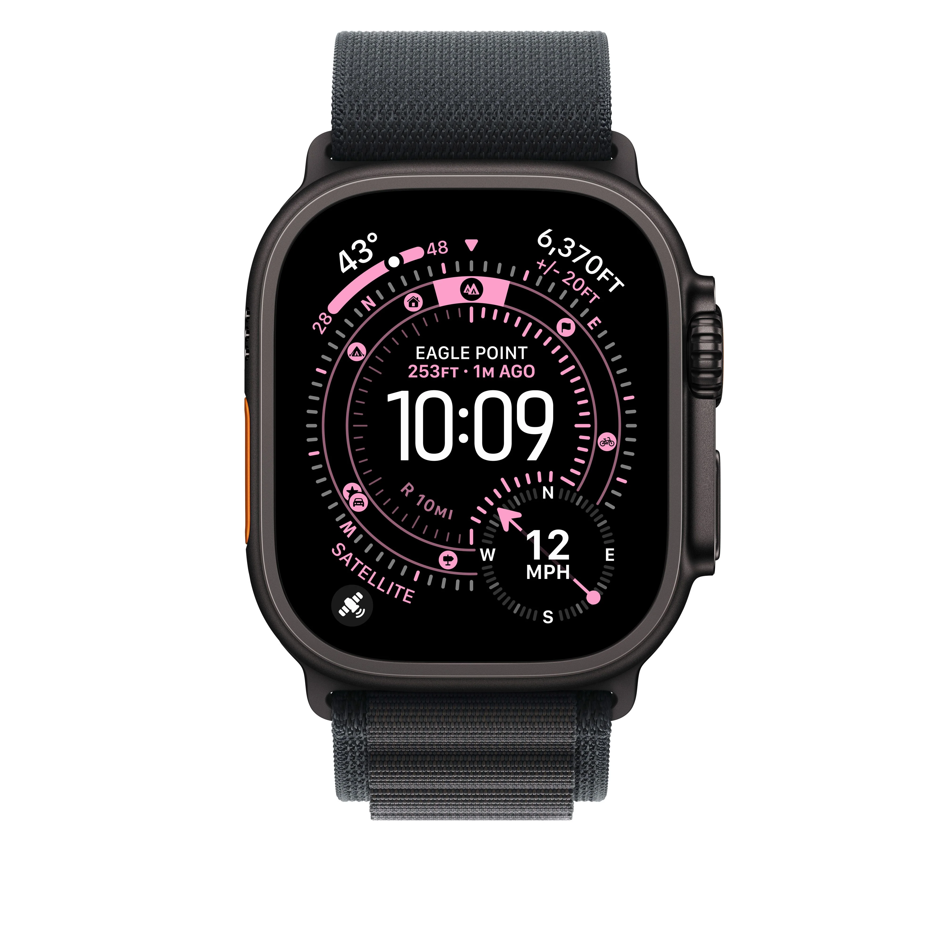 Boucle Alpine noir 49 mm - Small - Finition titane noir - Image 3