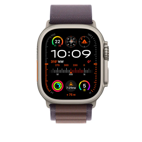 Apple Boucle Alpine pour Apple Watch 49mm • Indigo • Taille M - Image 3