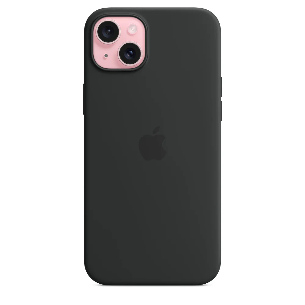 Apple • Coque en silicone avec MagSafe pour iPhone 15 Plus • Noir - Image 2