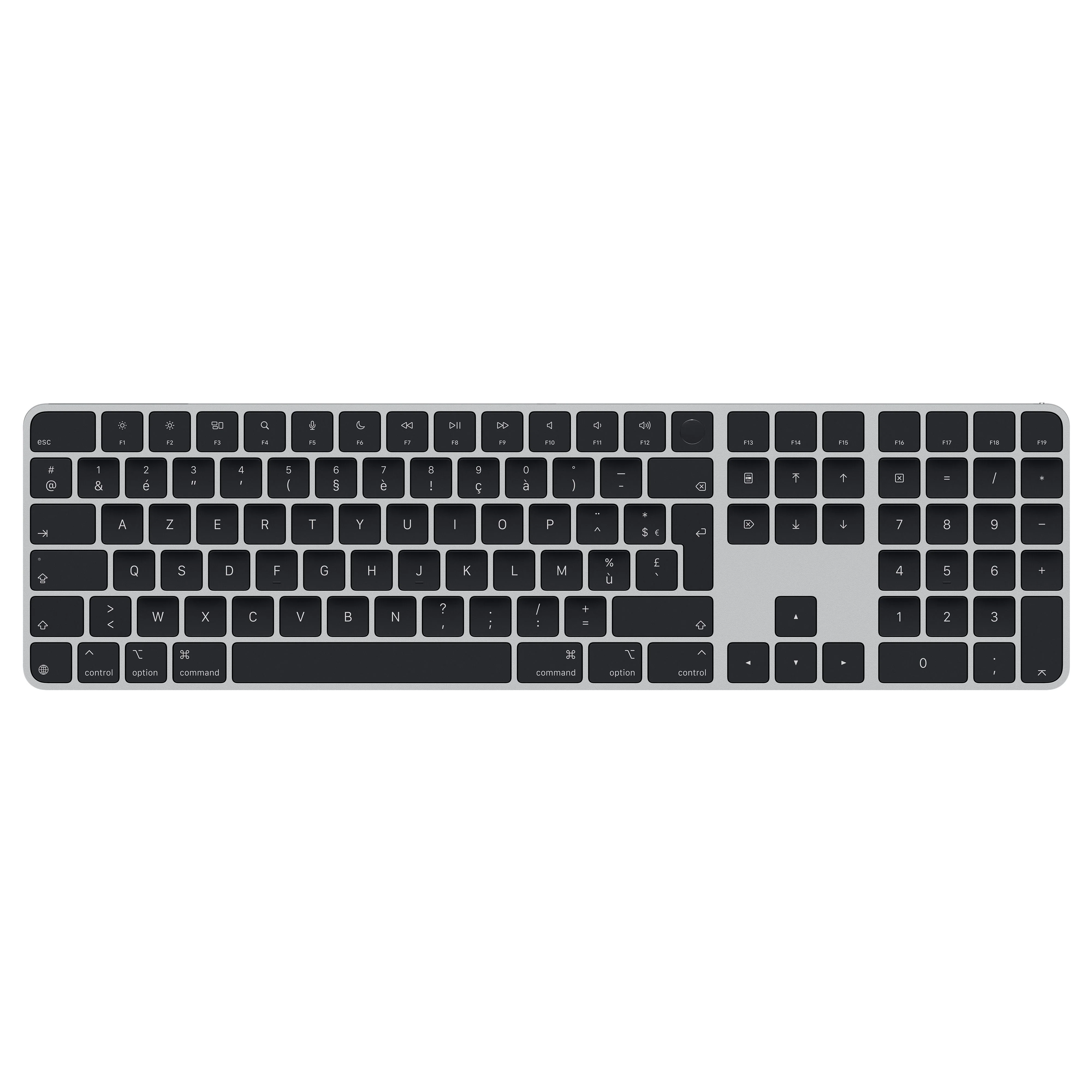 Magic Keyboard avec Touch ID et pavé numérique pour les Mac avec puce Apple - Français - Touches noires