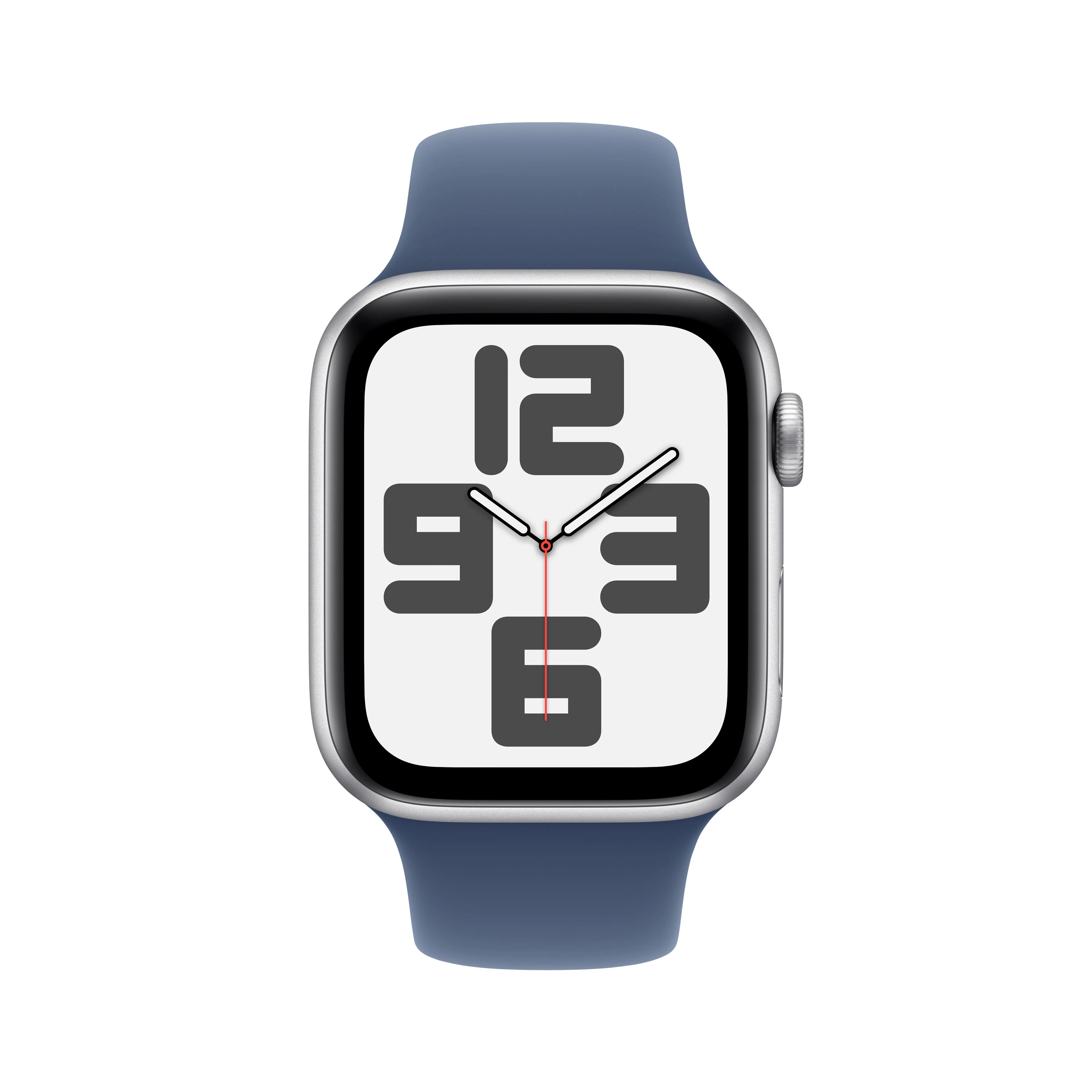 Apple Watch SE (2ème gén) • 44mm Argent • Bracelet Sport Denim M/L - Image 2
