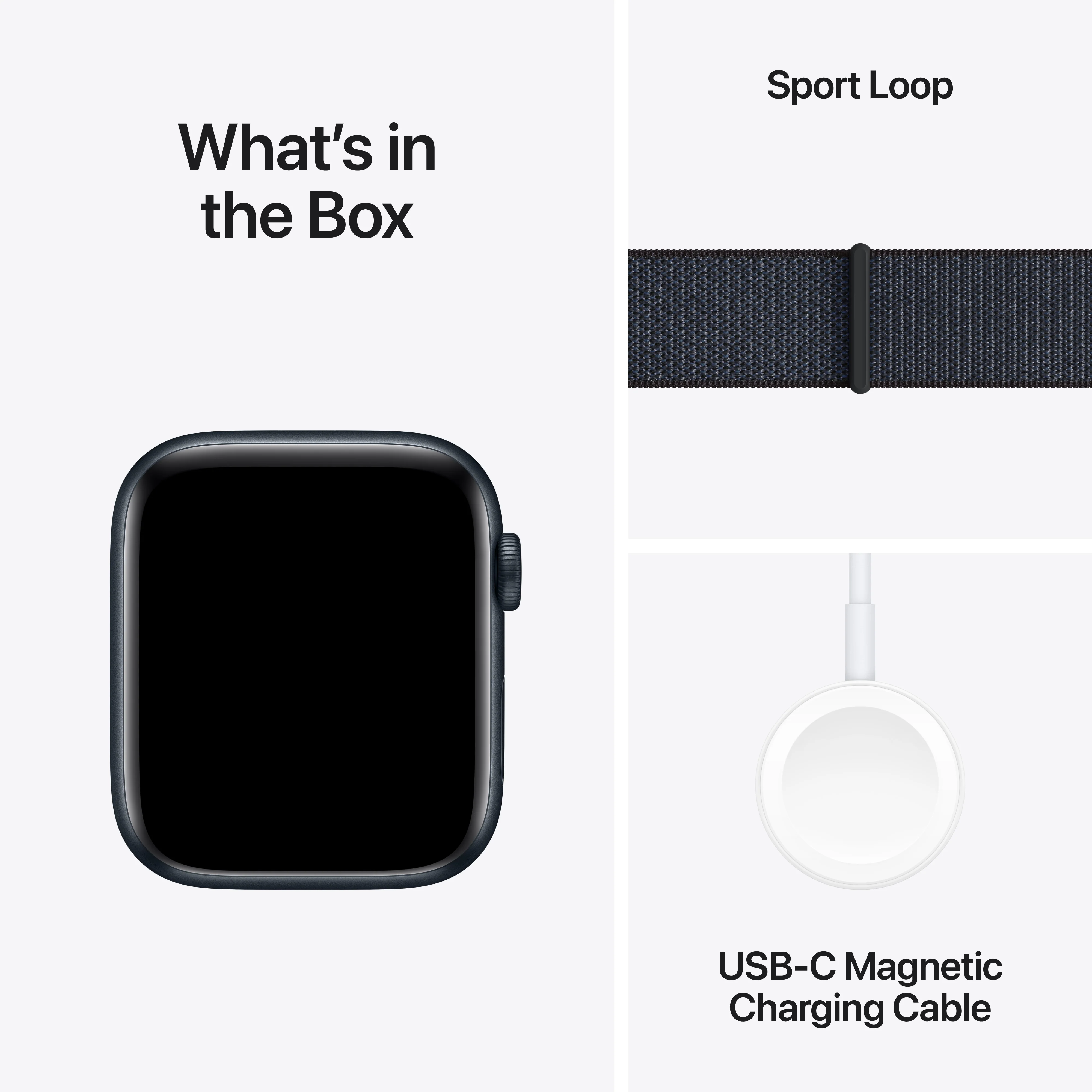 Apple Watch SE (2ème gén) • 44mm Minuit • Boucle Encre Violette - Image 7