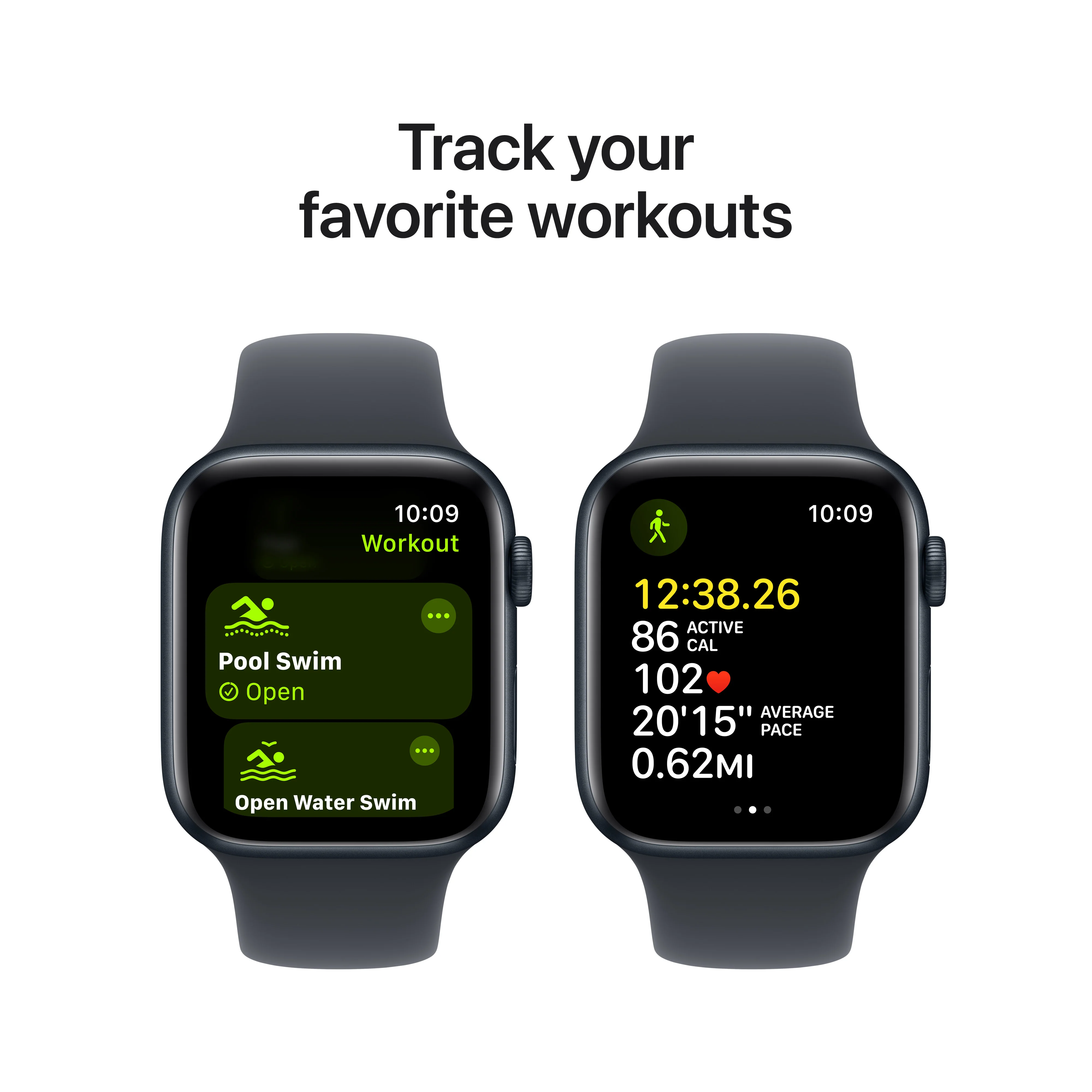 Apple Watch SE (2ème gén) • Alu 44mm Minuit • Bracelet Sport Minuit M/L - Image 6