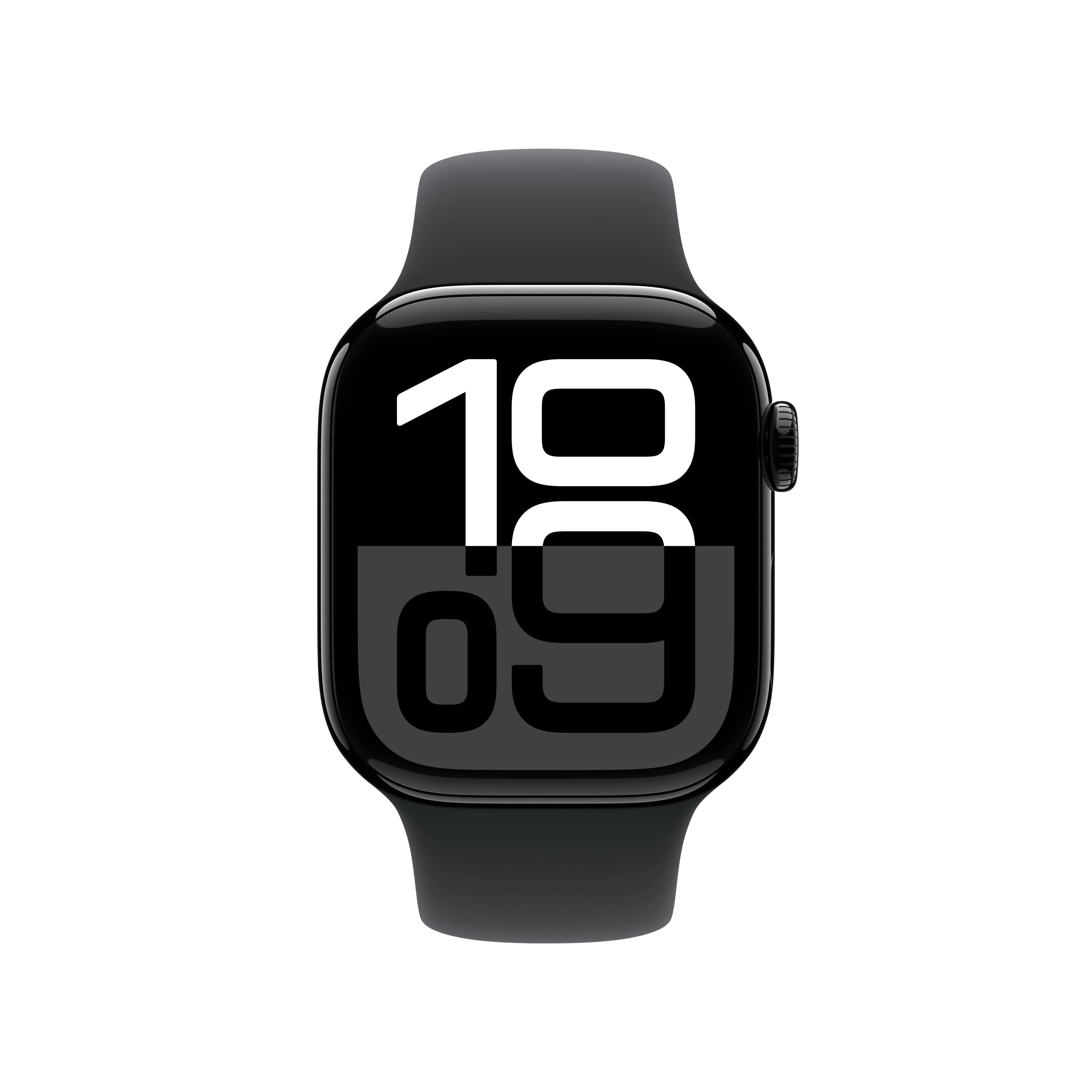 Apple Watch Series 10 • 42mm • Noir de jais • Bracelet Sport Noir • M/L - Image 2