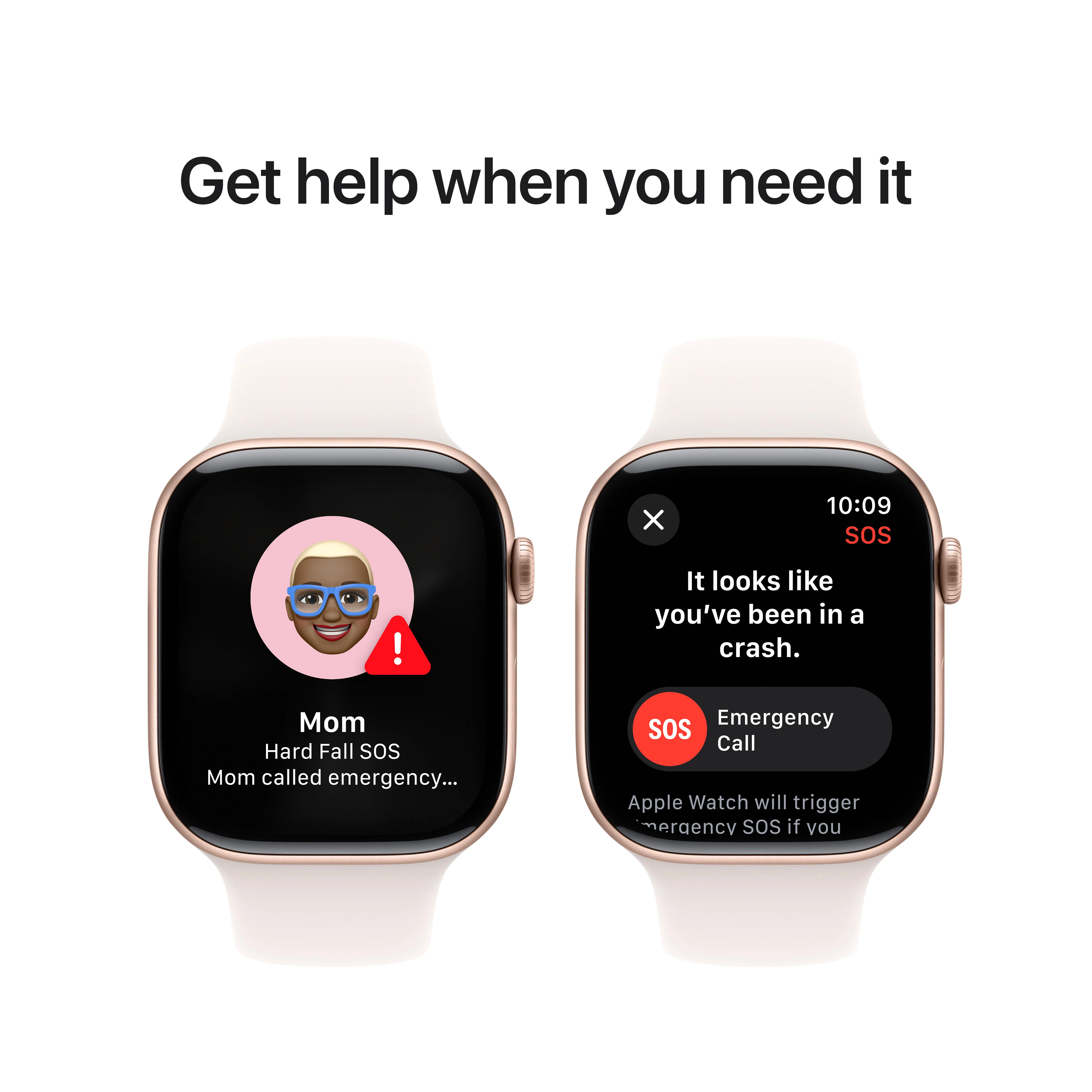 Apple Watch Series 10 • 46mm Or Rose • Bracelet Sport Rose Tendre • S/M - Image 6