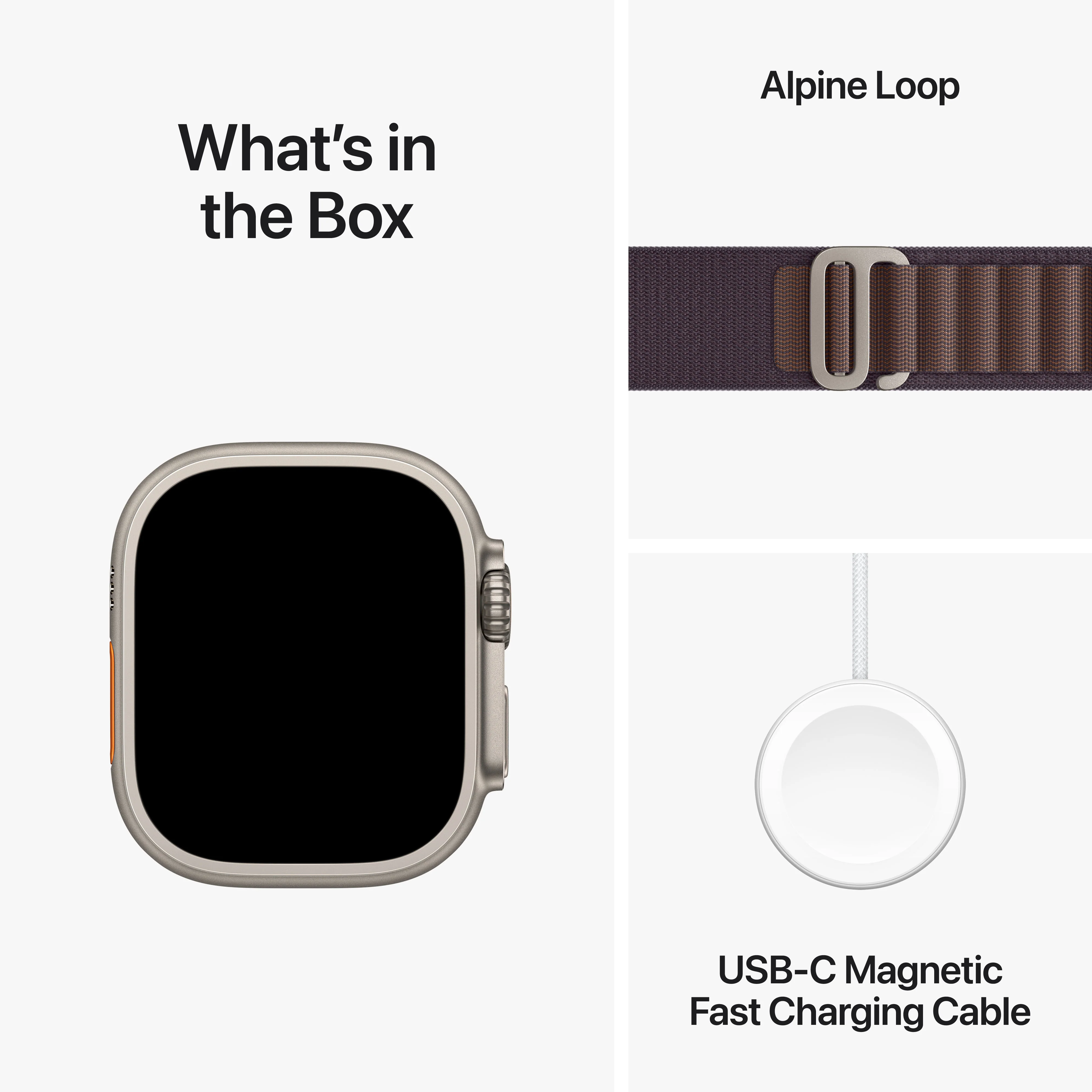 Apple Watch Ultra 2 • Boîtier en Titane • 49 mm • Boucle Alpine Indigo L - Image 4