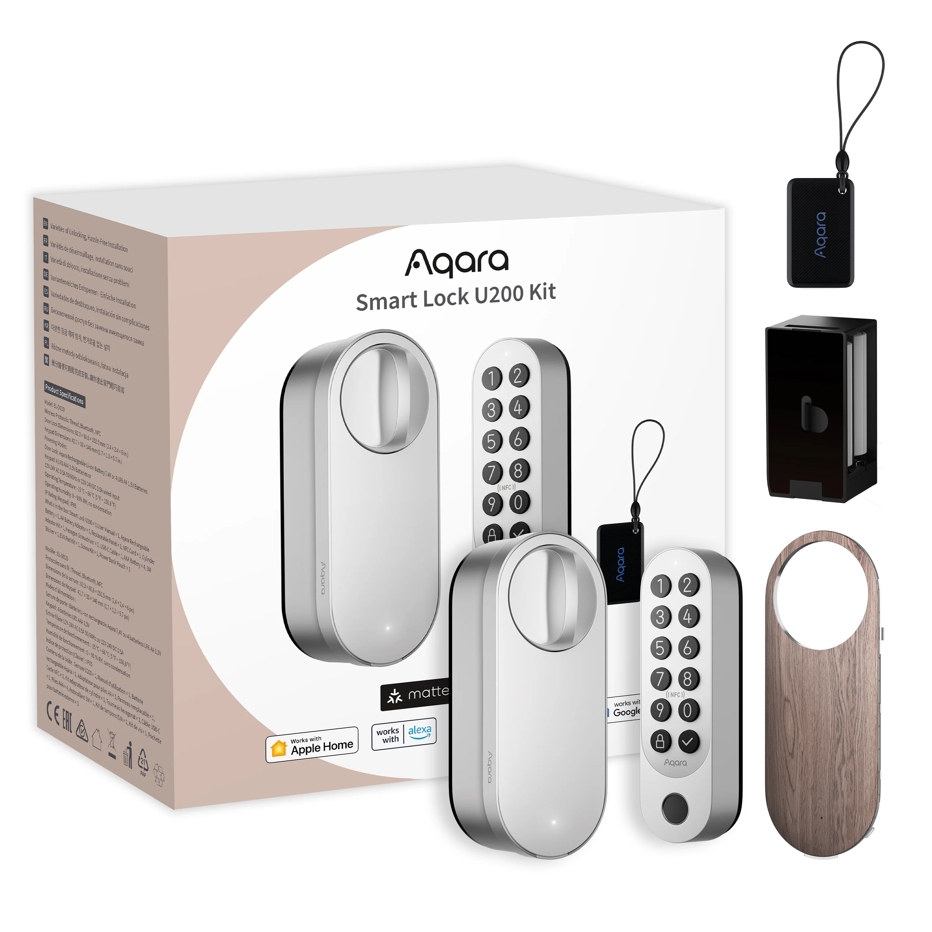Aqara U200 Kit Serrure Connectée • Argent - Image 2