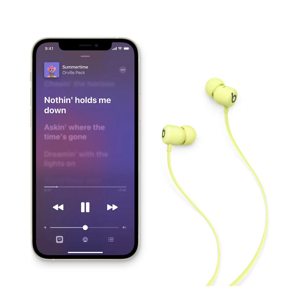 Beats Flex In-Ear Headphones • Jaune yuzu - Image 3