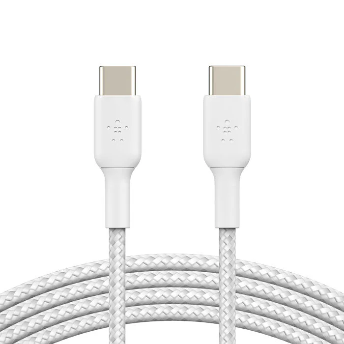 Belkin 2x Cable de charge USB-C vers USB-C renforcé • 2m • Blanc
