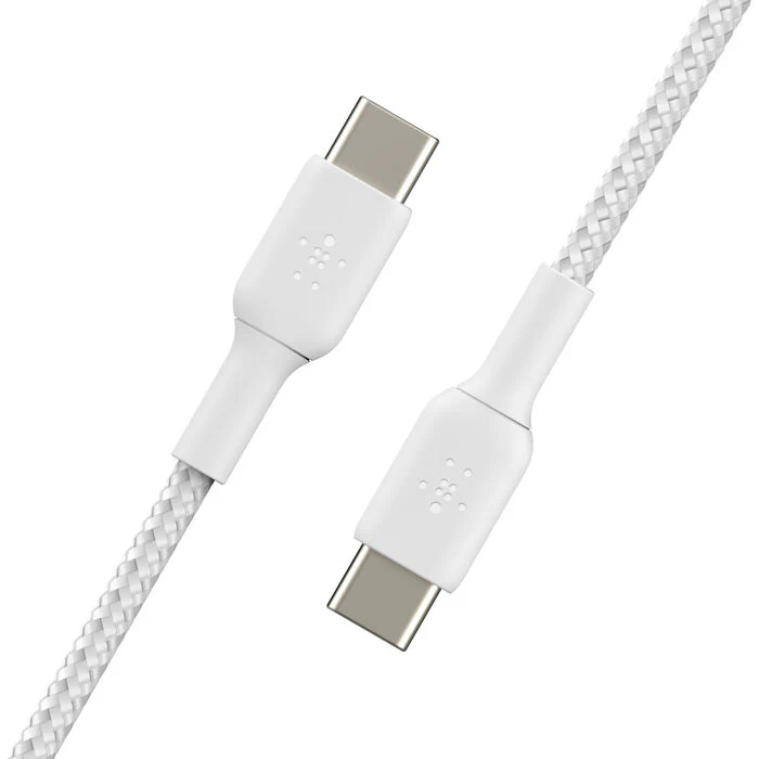 Belkin 2x Cable de charge USB-C vers USB-C renforcé • 2m • Blanc - Image 4