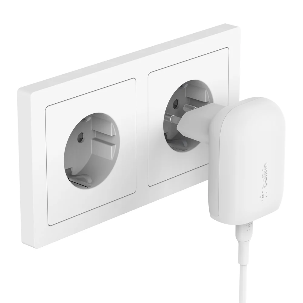Belkin Charegur Murale + Câbée USB-C 1m • 30W • Blanc - Image 5