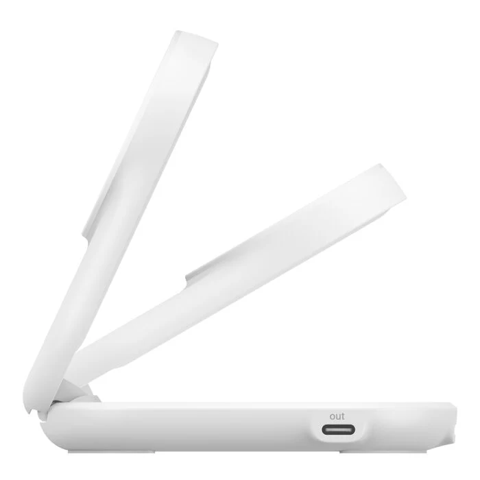 Belkin • Socle de recharge 2‑en‑1 UltraCharge avec Qi2 • 25 W • Blanc - Image 2