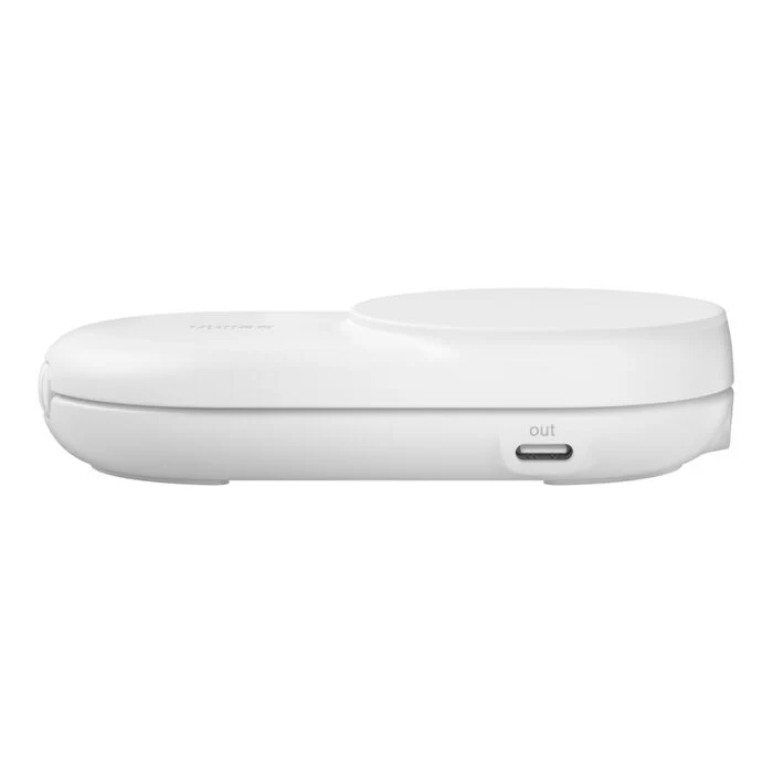Belkin • Socle de recharge 2‑en‑1 UltraCharge avec Qi2 • 25 W • Blanc - Image 4