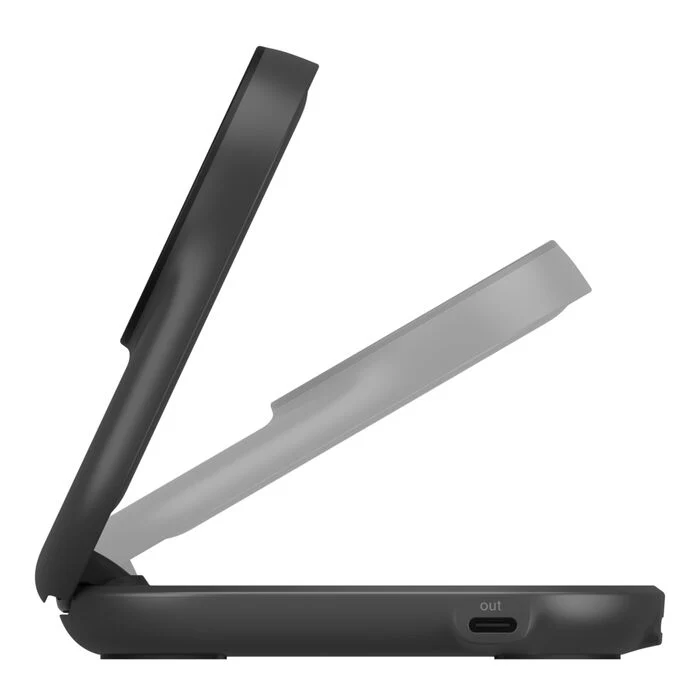 Belkin • Socle de recharge 2‑en‑1 UltraCharge avec Qi2 • 25 W • Noir - Image 2