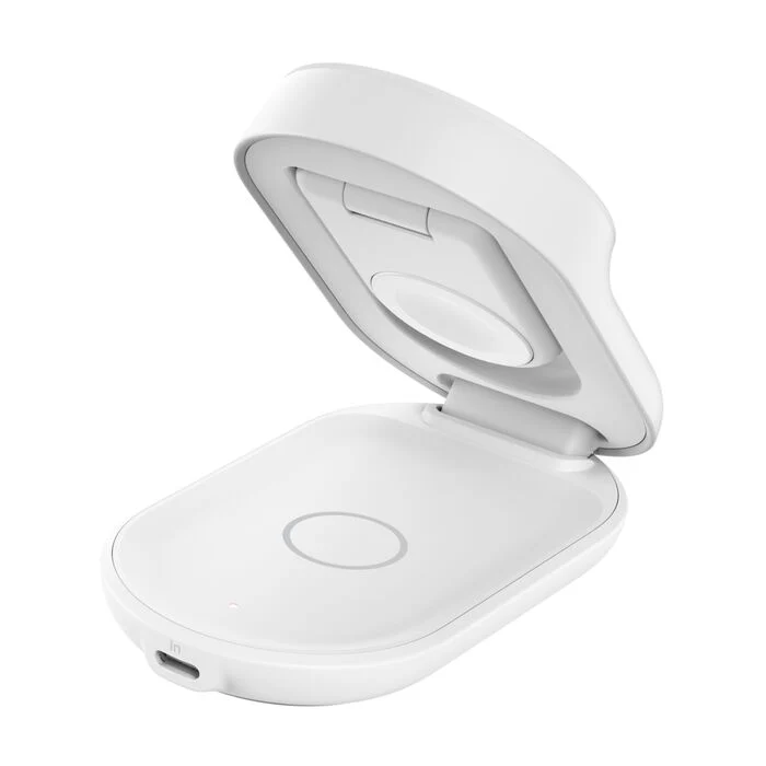 Belkin • Socle de recharge 3‑en‑1 UltraCharge avec Qi2 • 25 W • Blanc - Image 3