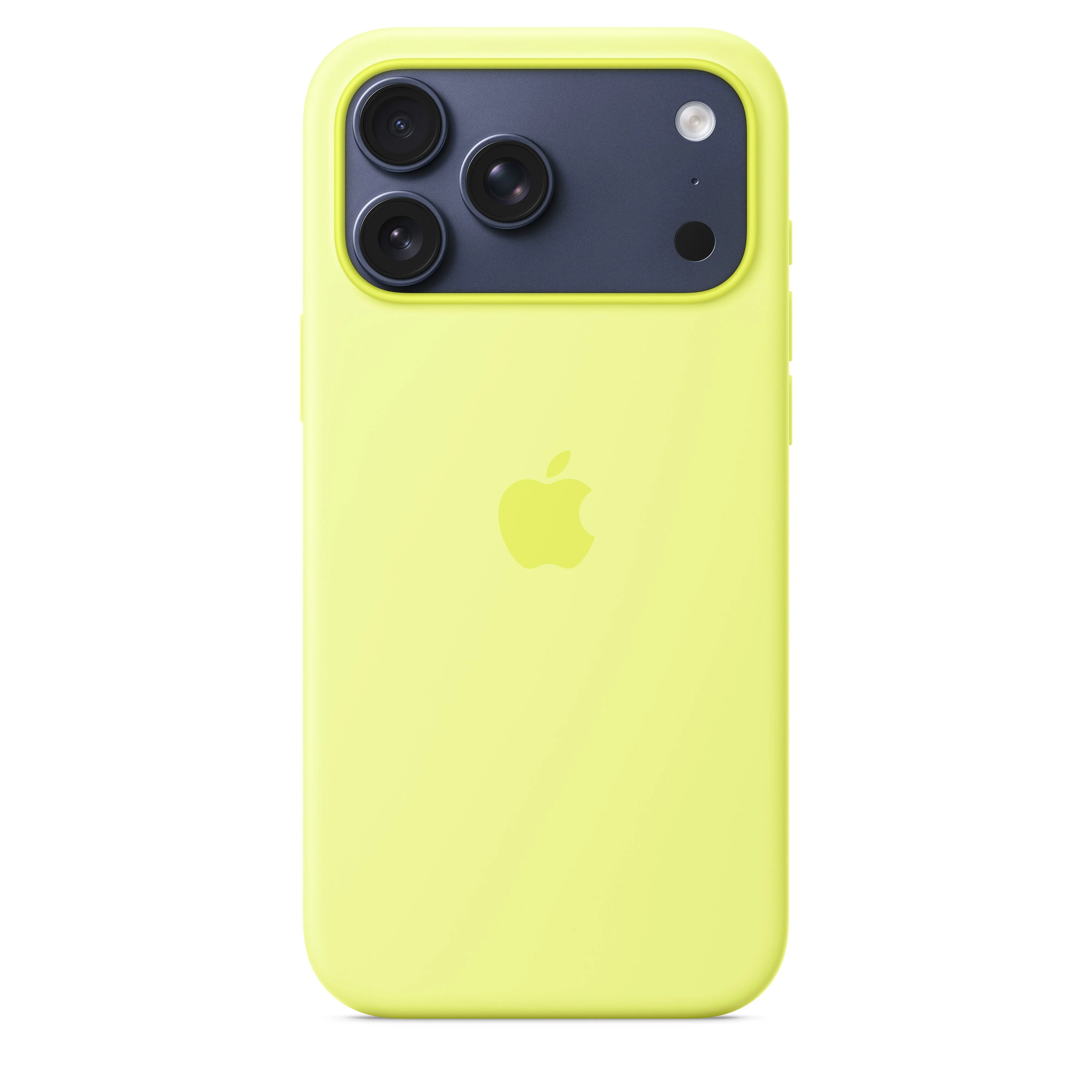 Coque en silicone avec MagSafe pour iPhone 17 Pro Max – Jaune fluo - Image 3