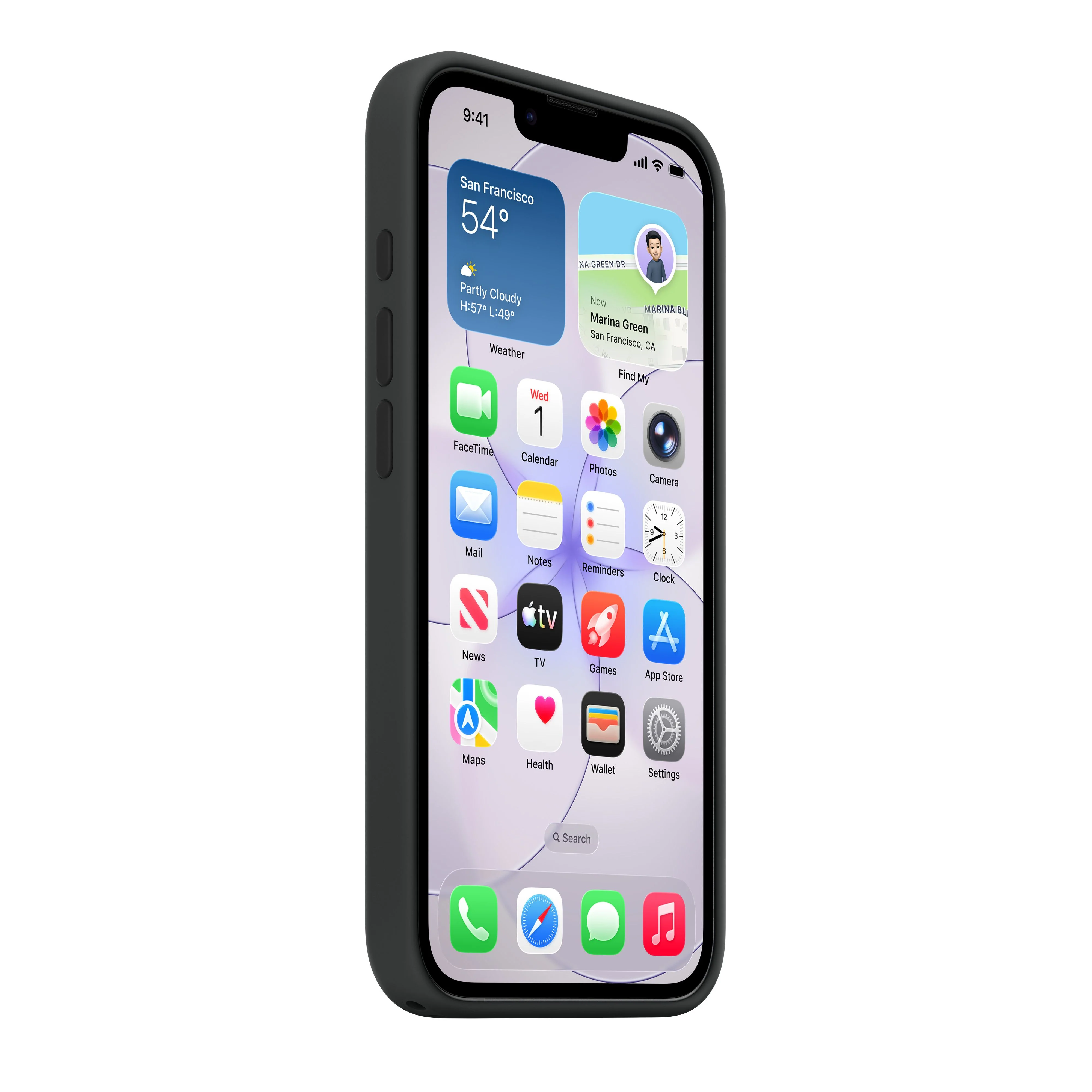 Coque en silicone avec MagSafe pour iPhone 17e - Noir - Image 4