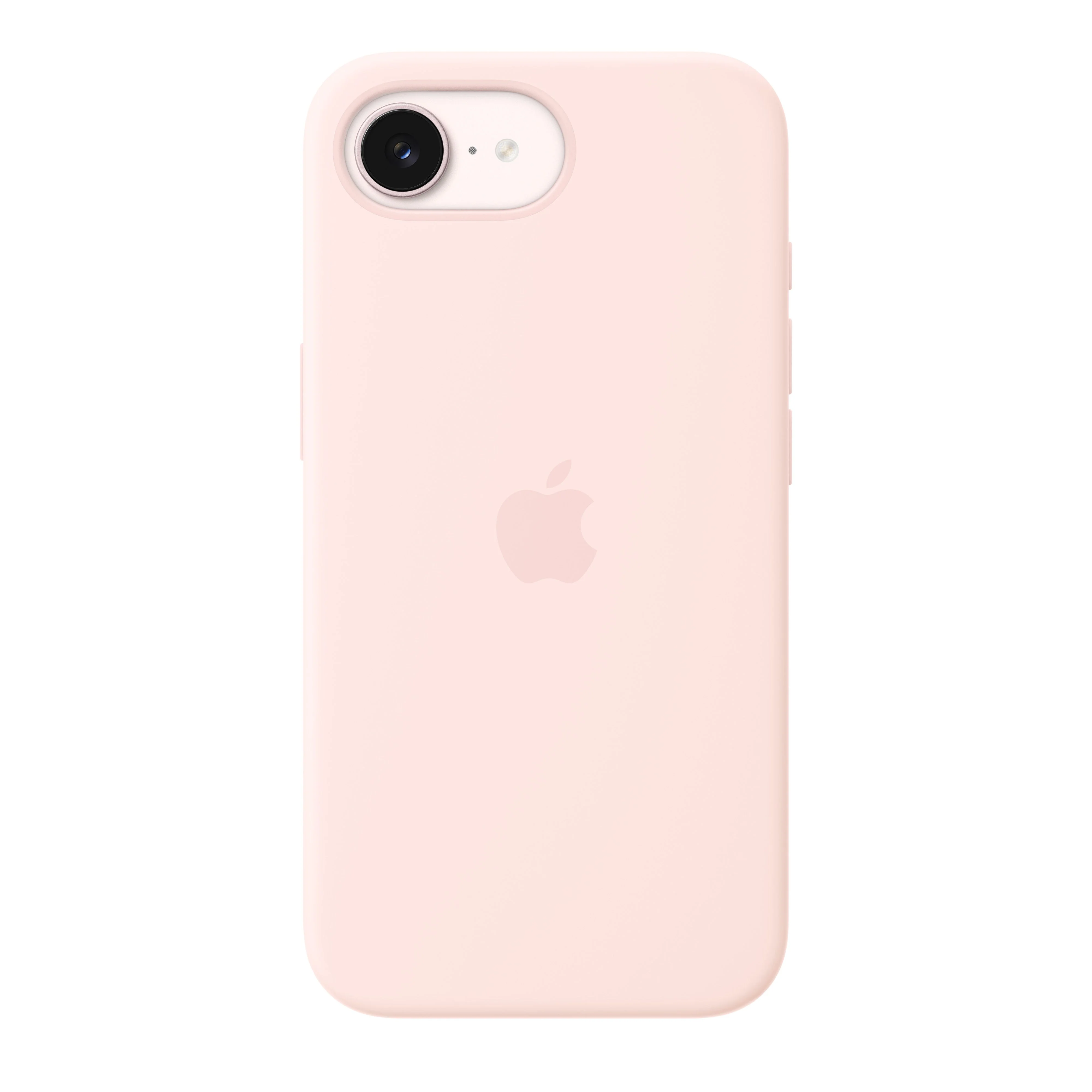 Coque en silicone avec MagSafe pour iPhone 17e - Rose pastel