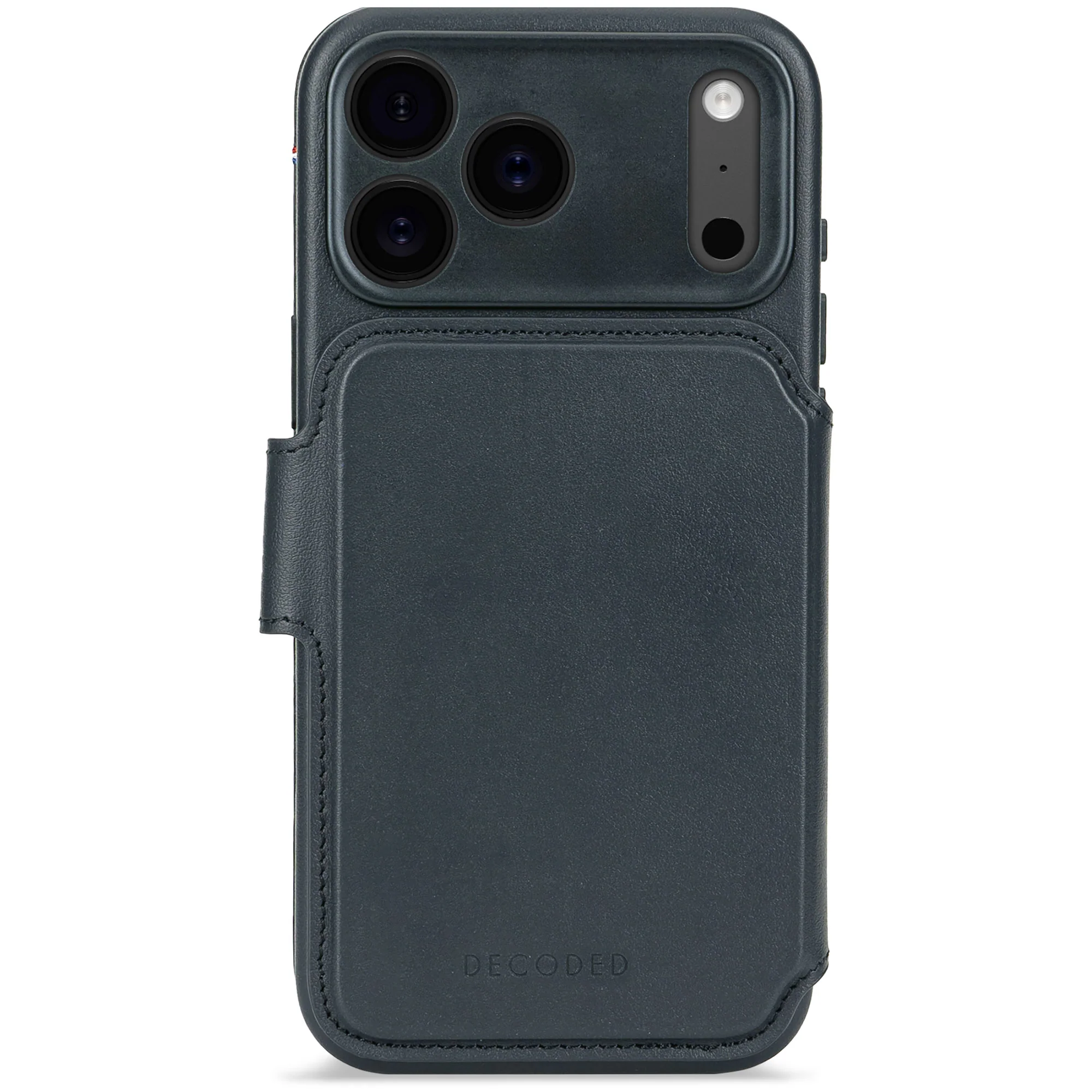 Decoded • Etui Portefeuille amovible pour iPhone 17 Pro Max • Bleu Marine