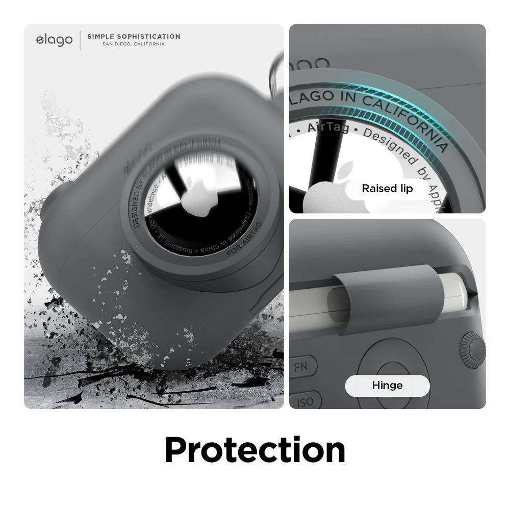 ELAGO Airpods 3 • Coque avec emplacement pour Airtag • Gris Foncé - Image 4