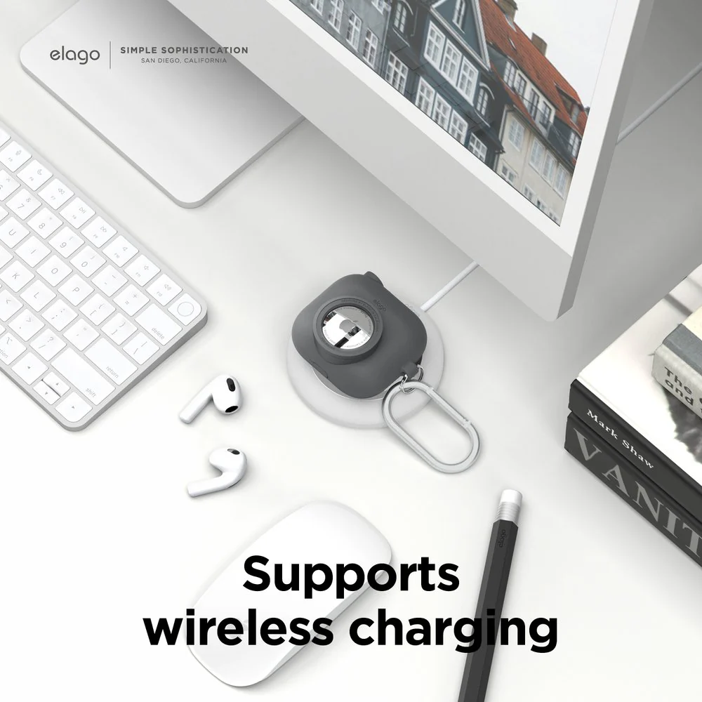 ELAGO Airpods 3 • Coque avec emplacement pour Airtag • Gris Foncé - Image 5