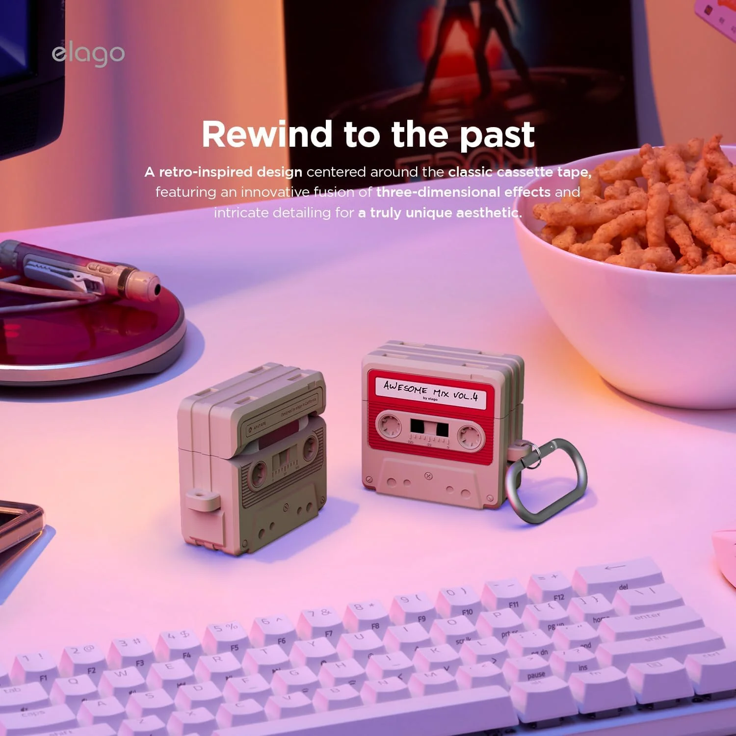 ELAGO Airpods 4 Coque Cassette - Image 3