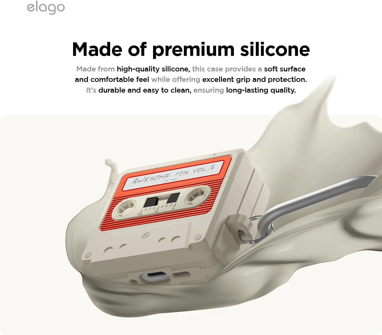 ELAGO Airpods 4 Coque Cassette - Image 4