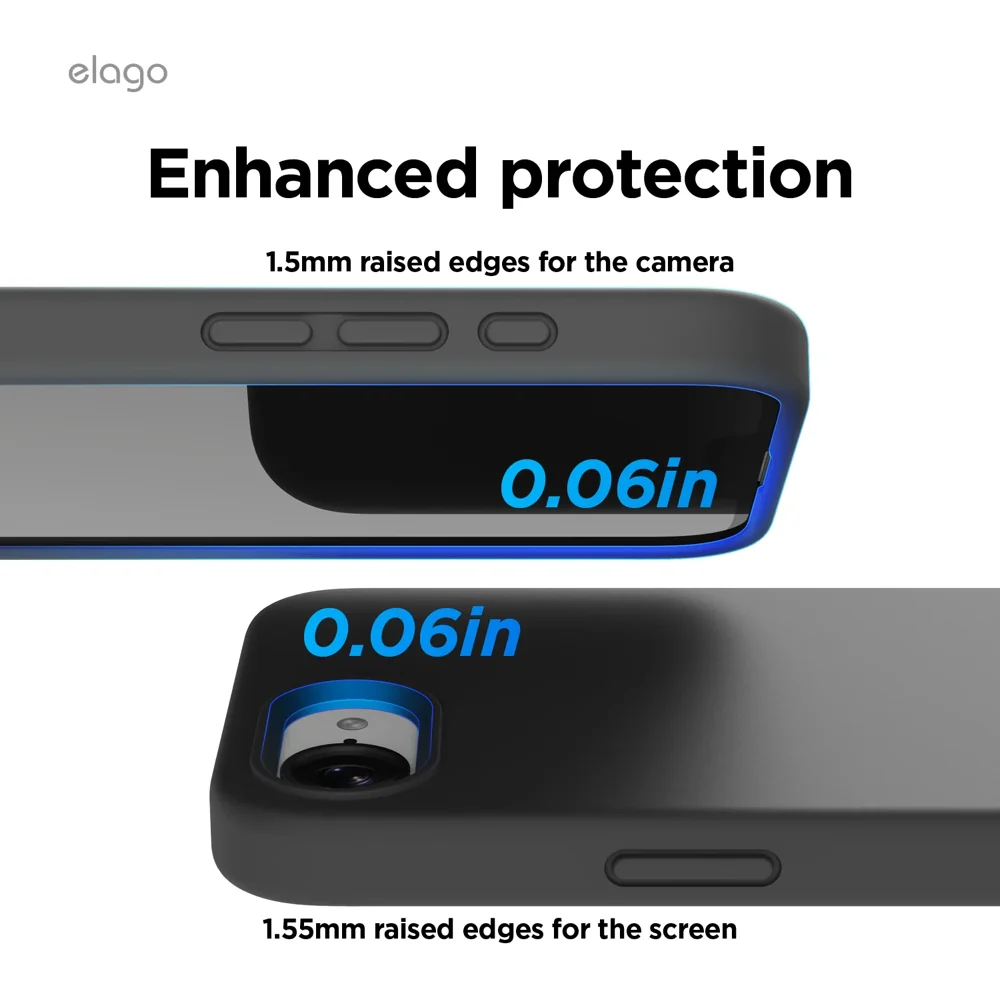Elago Coque Silicone Magsafe pour iPhone 16e • Bleu Clair - Image 5