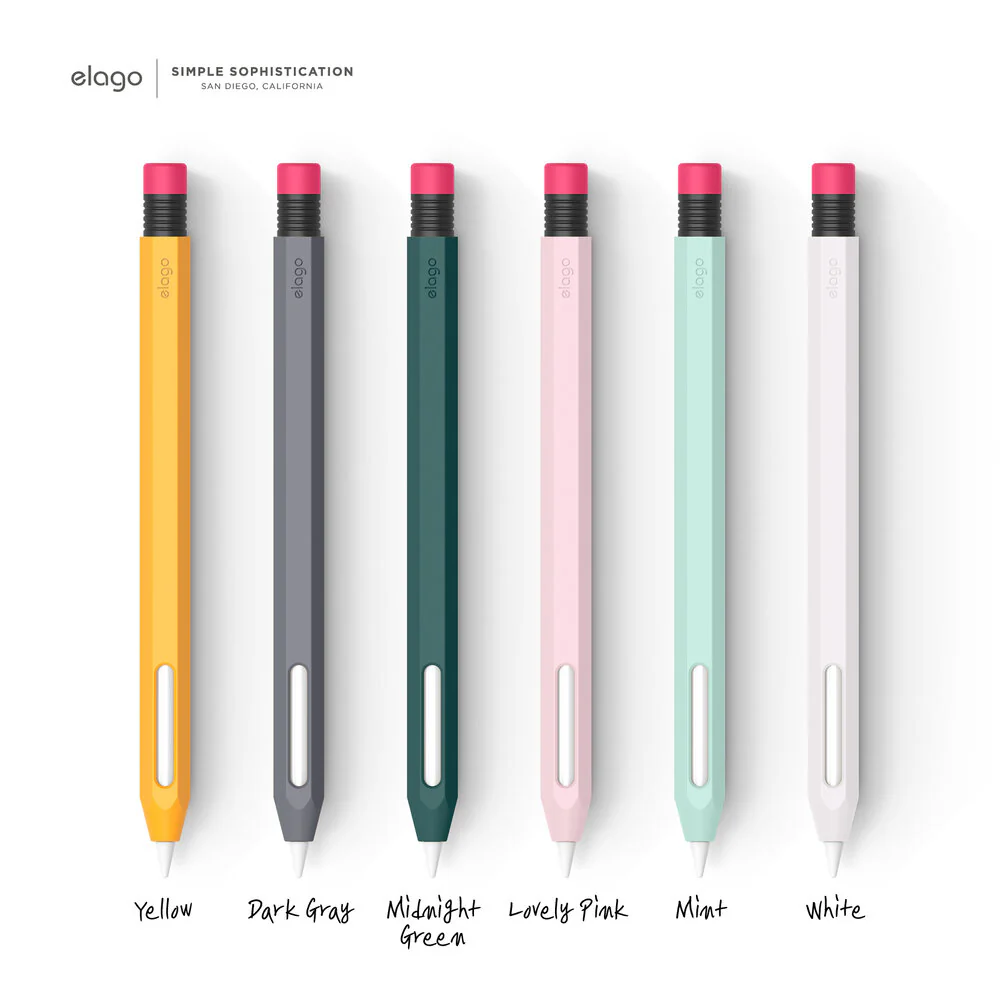 ELAGO Coque Silicone • Pour Apple Pencil 2 • Blanc - Image 8