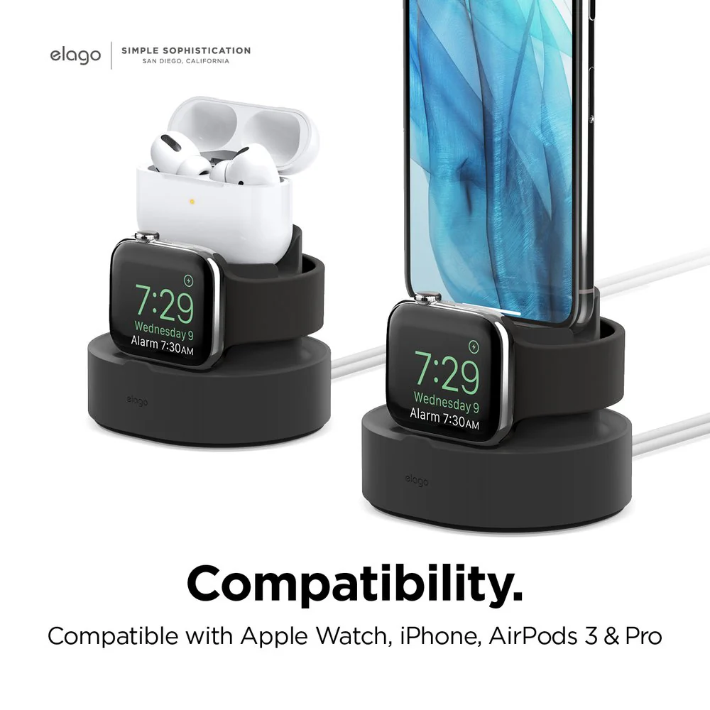 ELAGO Dual Mini Pro Stand de charge • Noir - Image 2