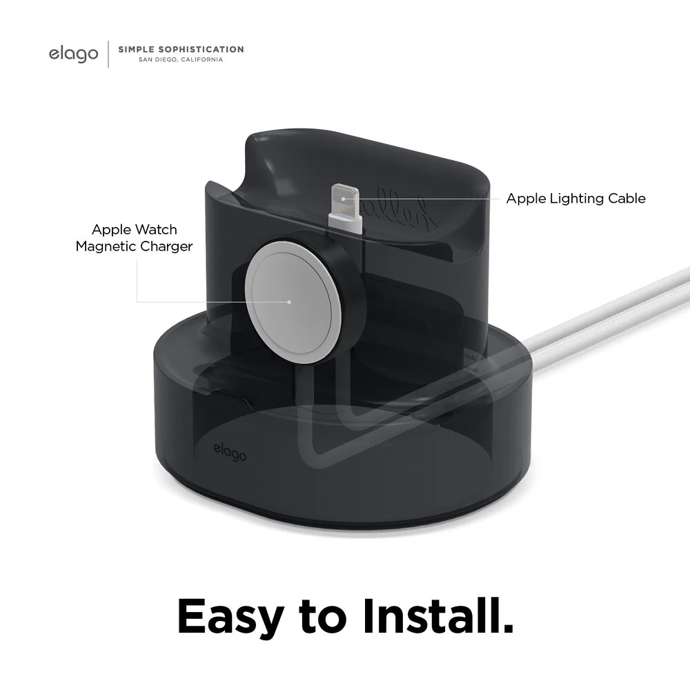 ELAGO Dual Mini Pro Stand de charge • Noir - Image 4