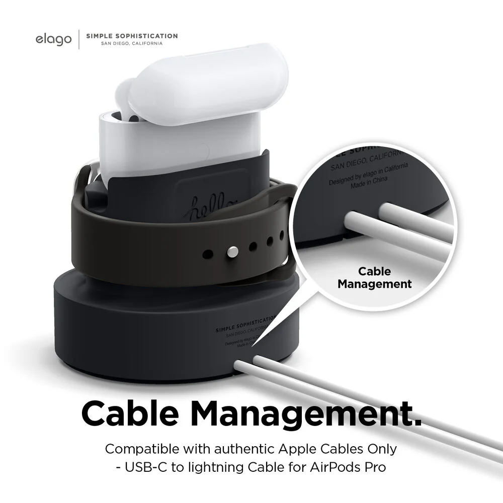 ELAGO Dual Mini Pro Stand de charge • Noir - Image 5