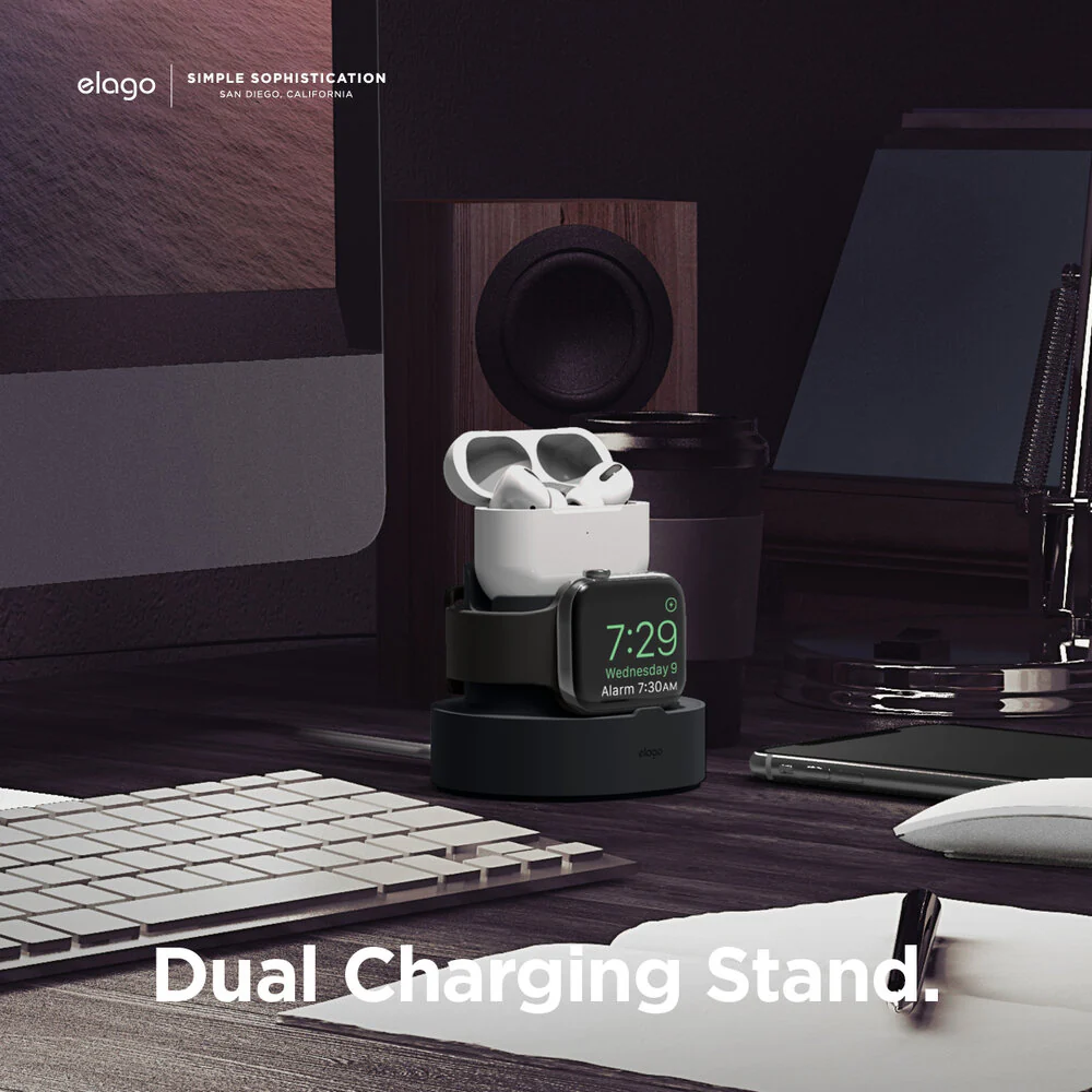ELAGO Dual Mini Pro Stand de charge • Noir - Image 7