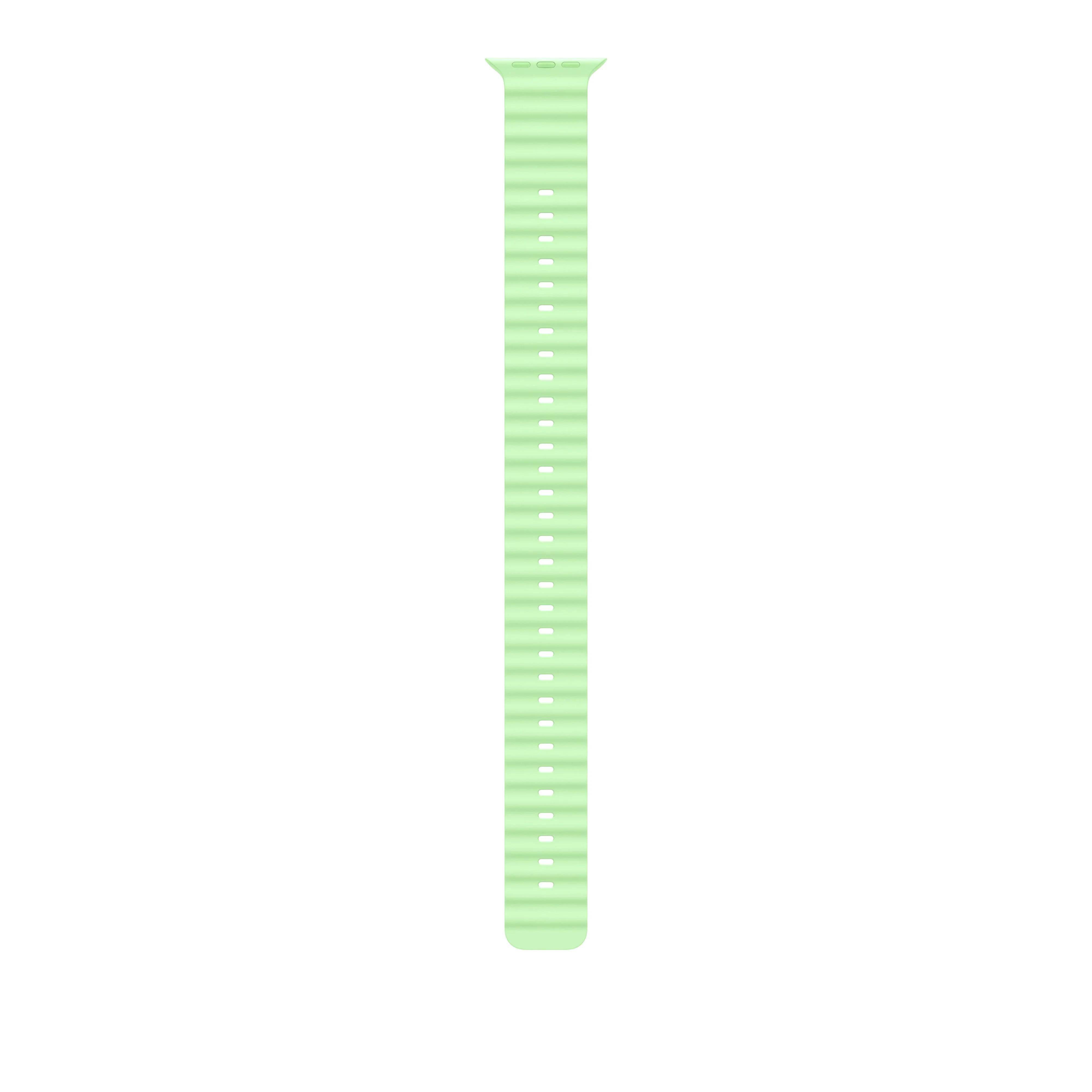 Extension pour Bracelet Océan vert fluo 49 mm - Finition titane naturel