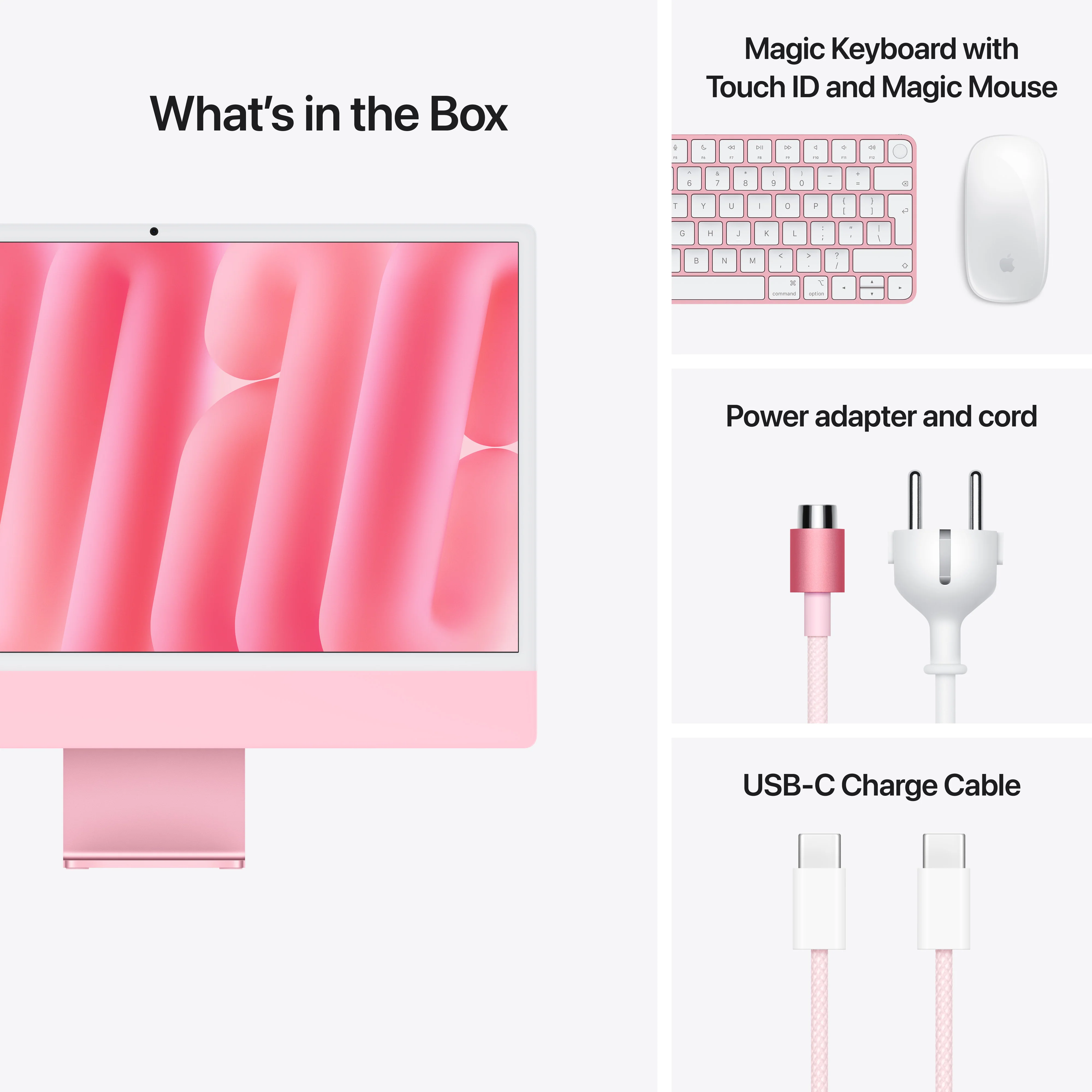 iMac 24" M4 10C/16GB/512GB/GPU10C/Gbit • Français • Touch Num • Rose - Image 9