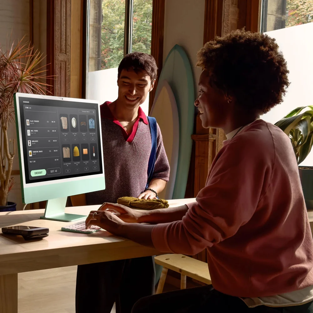 iMac 24 pouces avec écran Retina 4,5K: Puce Apple M4 avec CPU 8 cœurs et GPU 8 cœurs, 256 Go SSD - Vert - Image 17