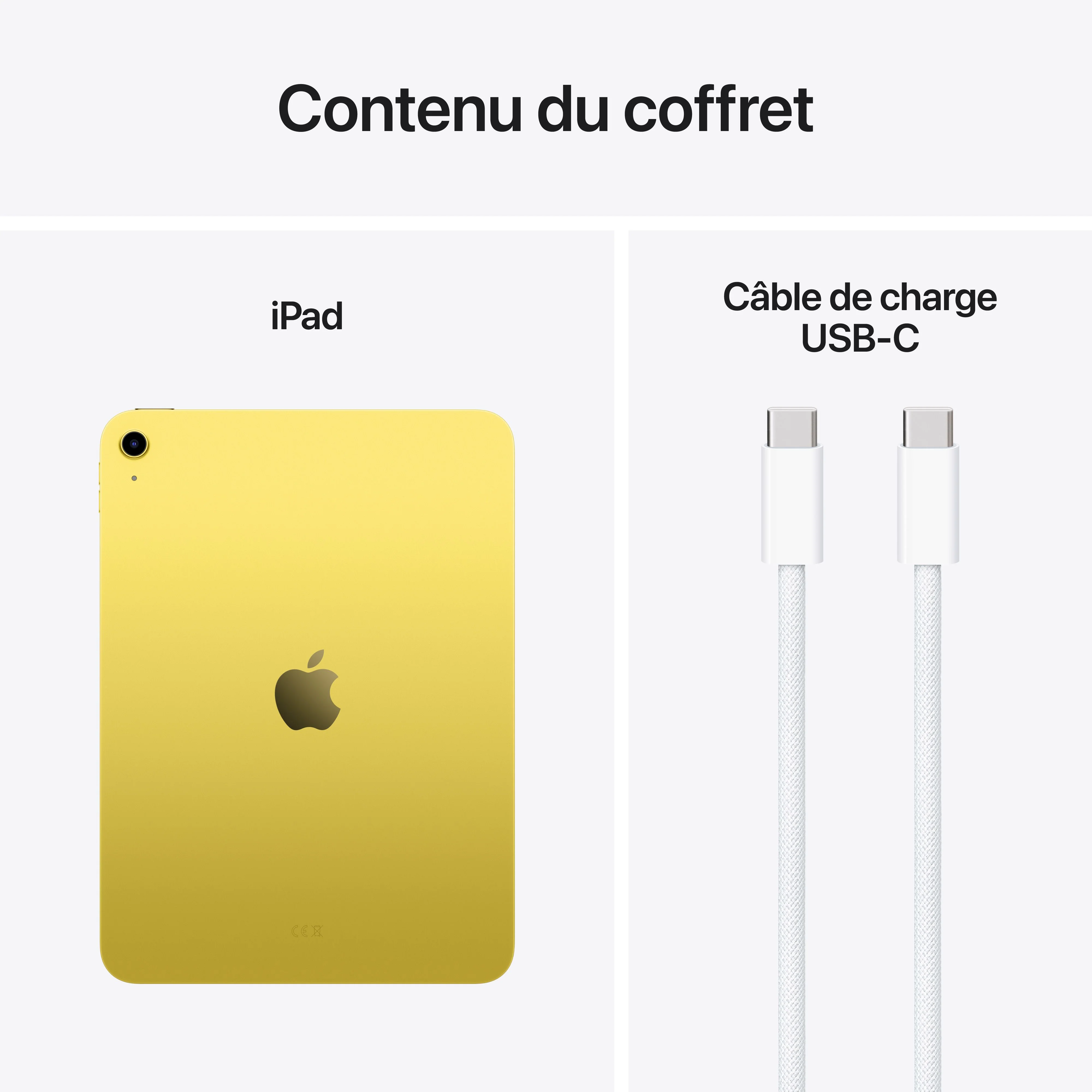 iPad Wi-Fi 128 Go - Jaune (A16) - Image 8