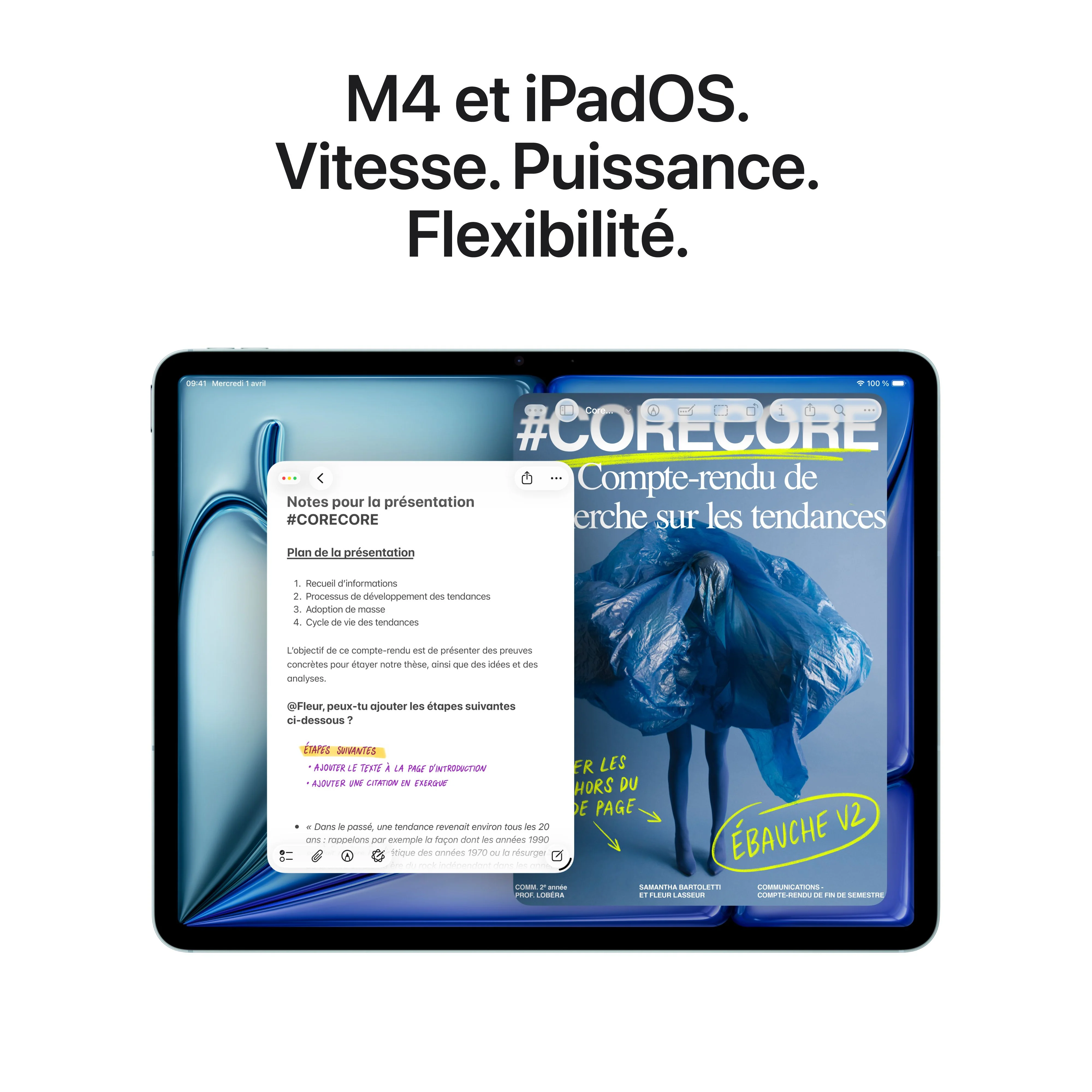 iPad Air 11 pouces Wi-Fi + Cellular 1 To - Lumière stellaire (M4) - Image 4