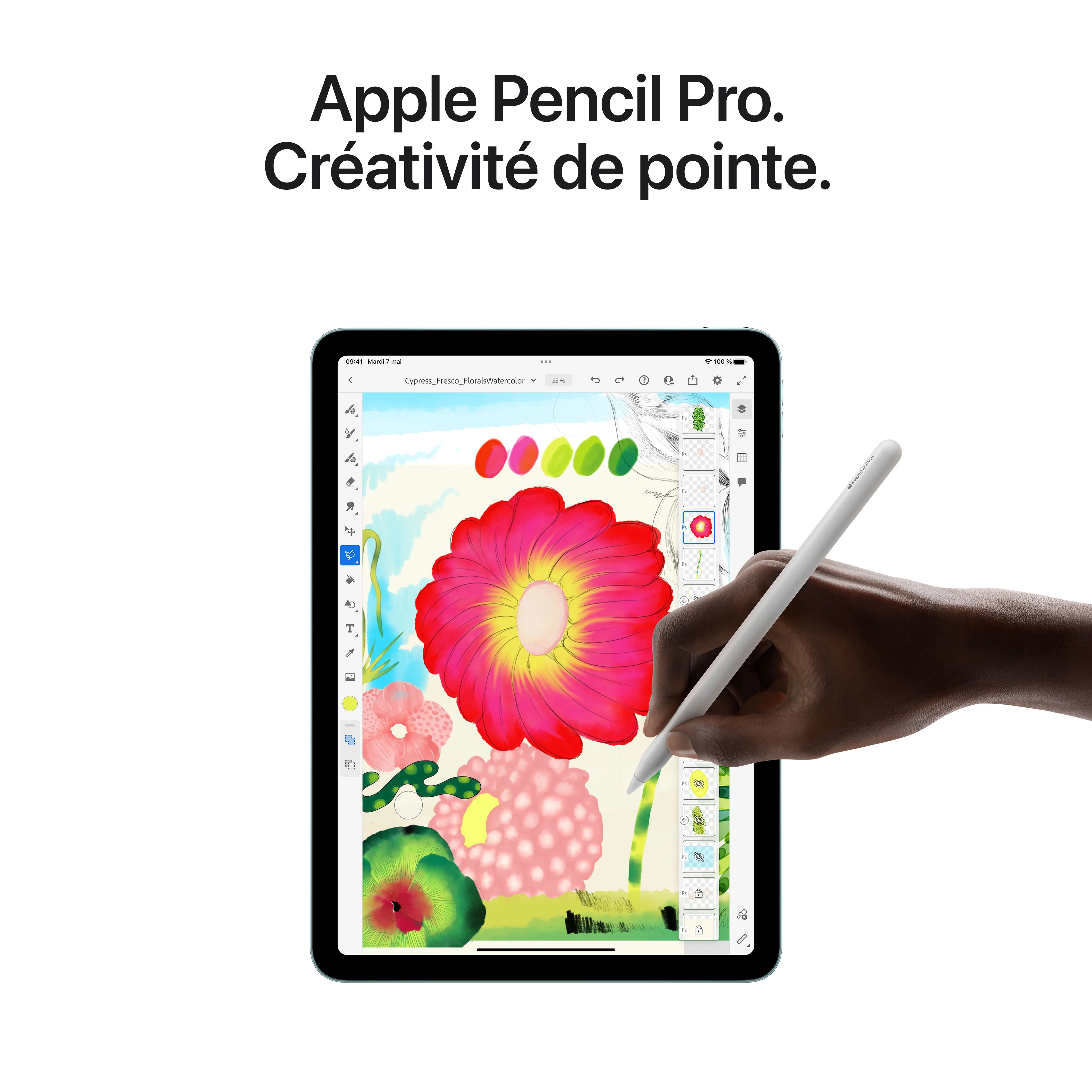 iPad Air 13 pouces Wi-Fi 256 Go - Gris sidéral (M2) - Image 7