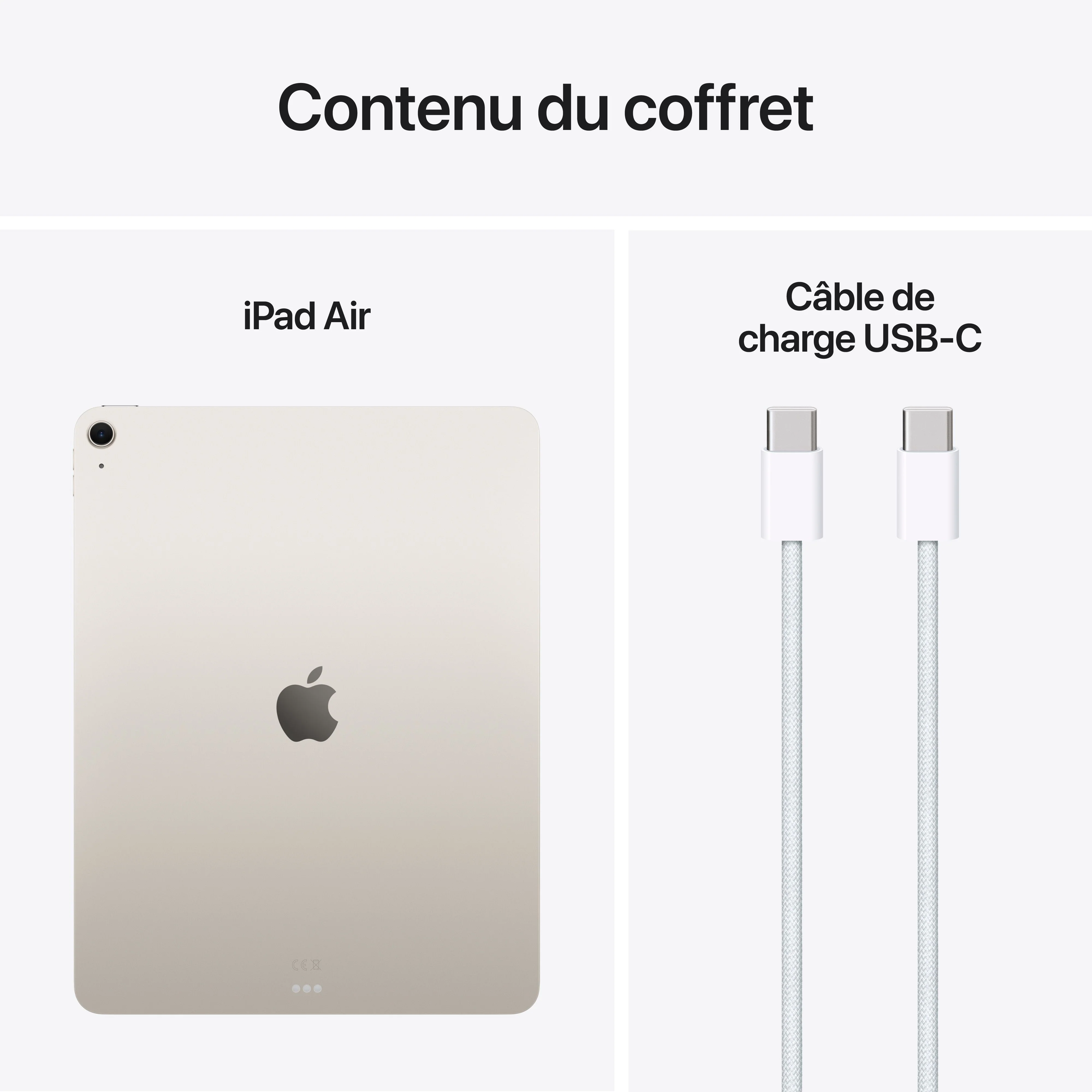 iPad Air 13 pouces Wi-Fi 128 Go - Lumière stellaire (M3) - Image 10