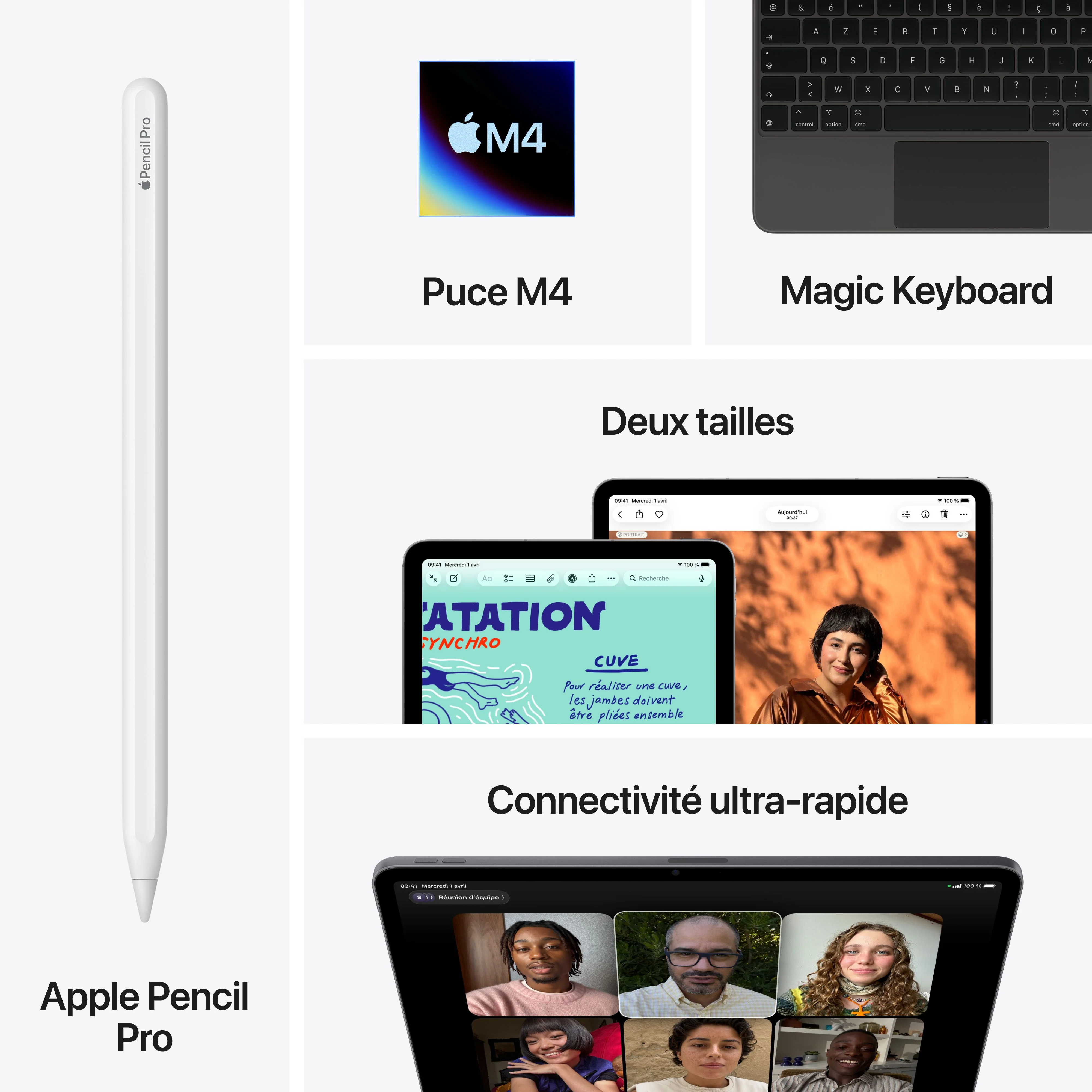 iPad Air 13 pouces Wi-Fi + Cellular 256 Go - Gris sidéral (M4) - Image 9
