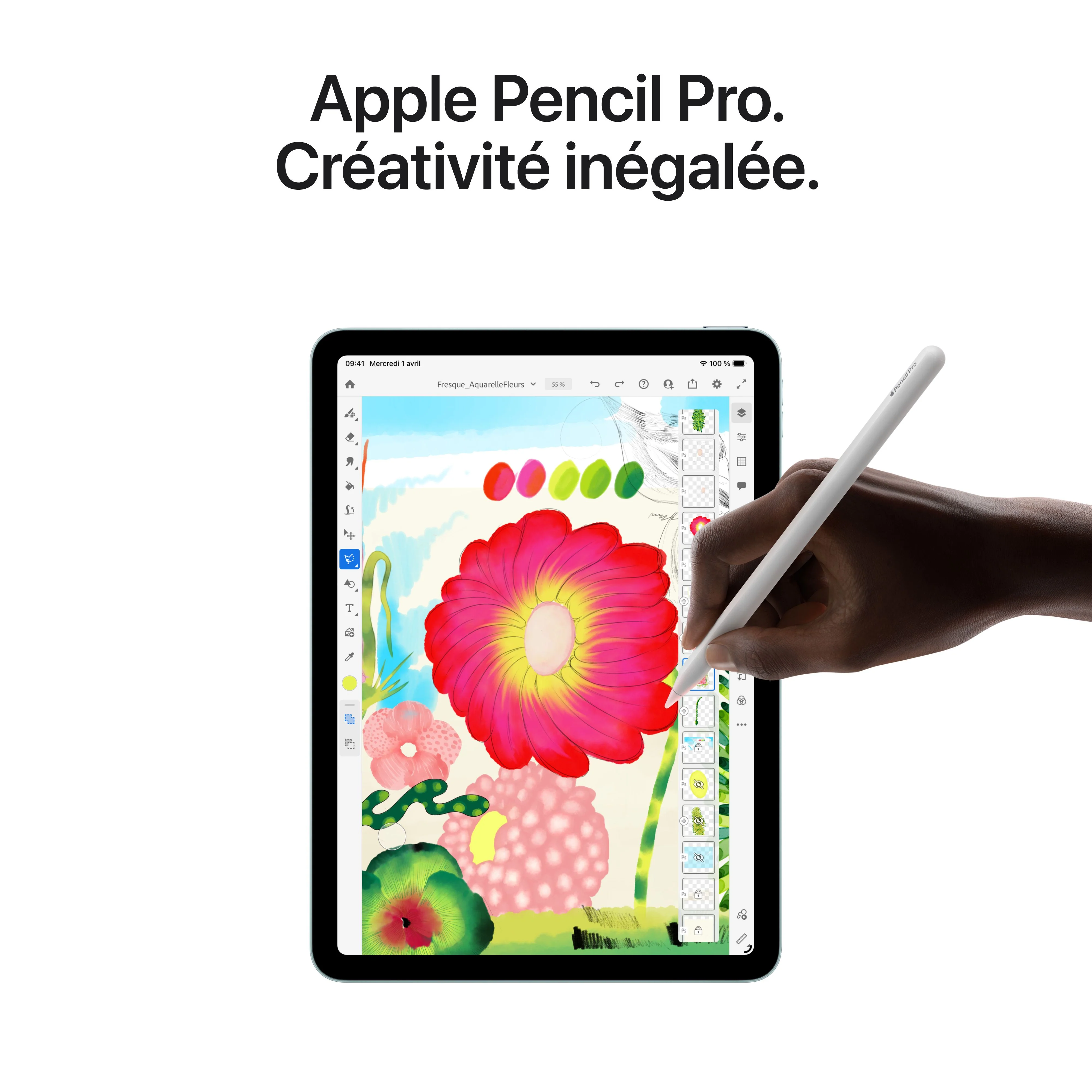 iPad Air 13 pouces Wi-Fi + Cellular 256 Go - Mauve (M4) - Image 6