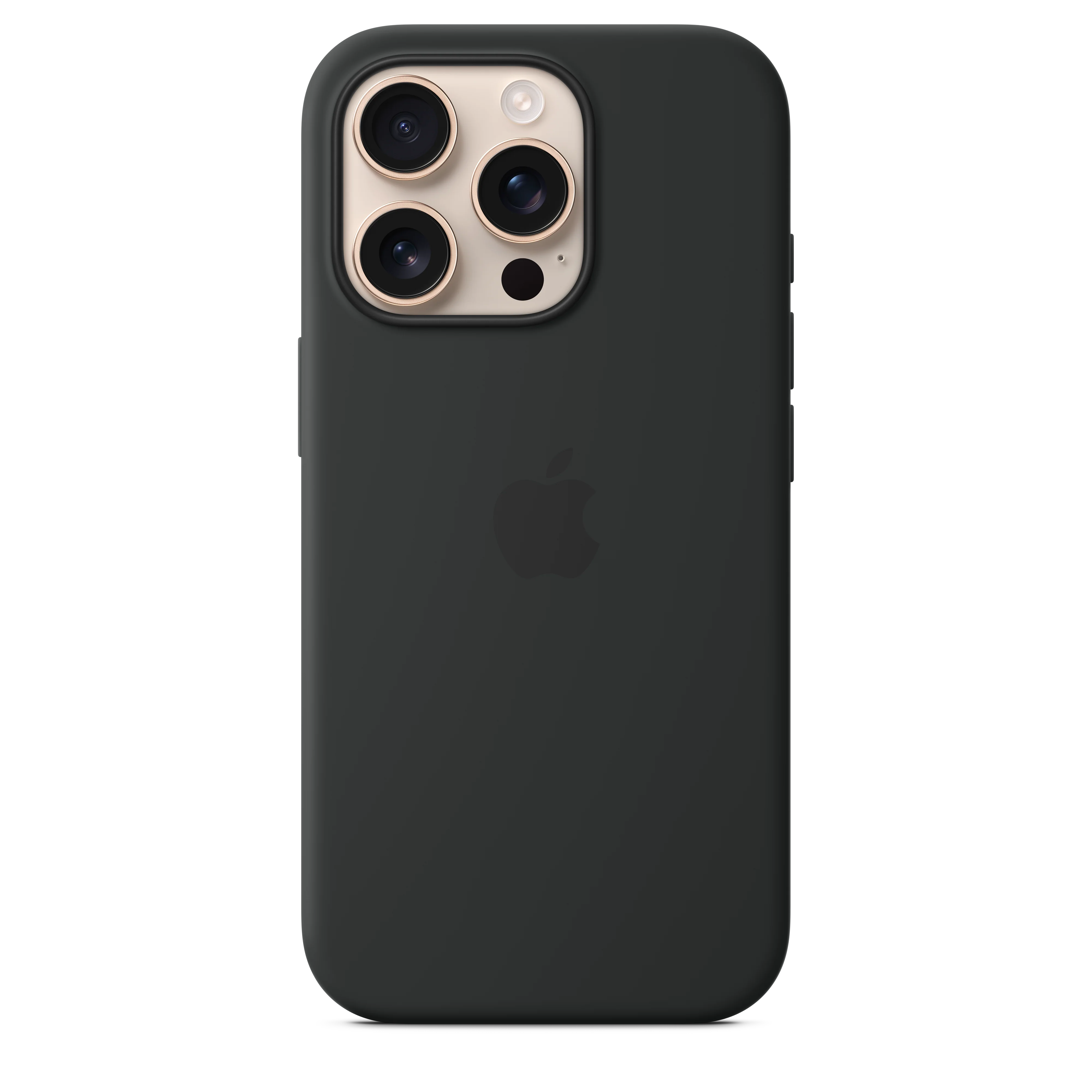 Coque en silicone avec MagSafe pour iPhone 16 Pro - Noir