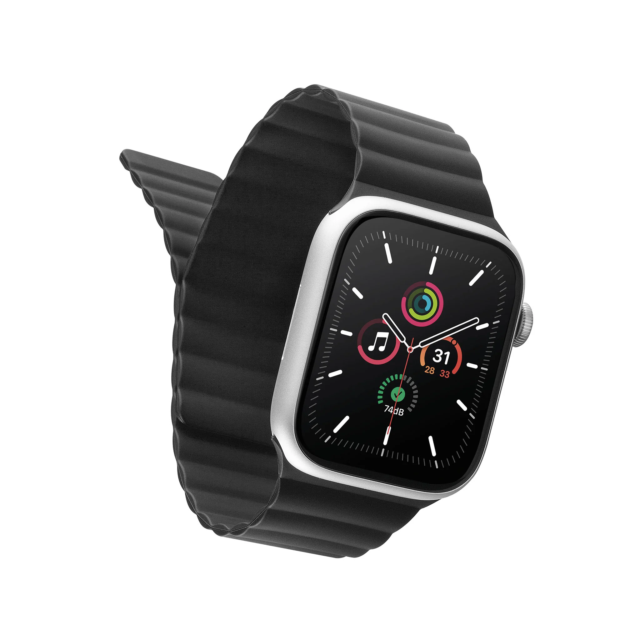 Lineheart • Bracelet magnétique pour Apple Watch 38-41mm • Noir - Image 3