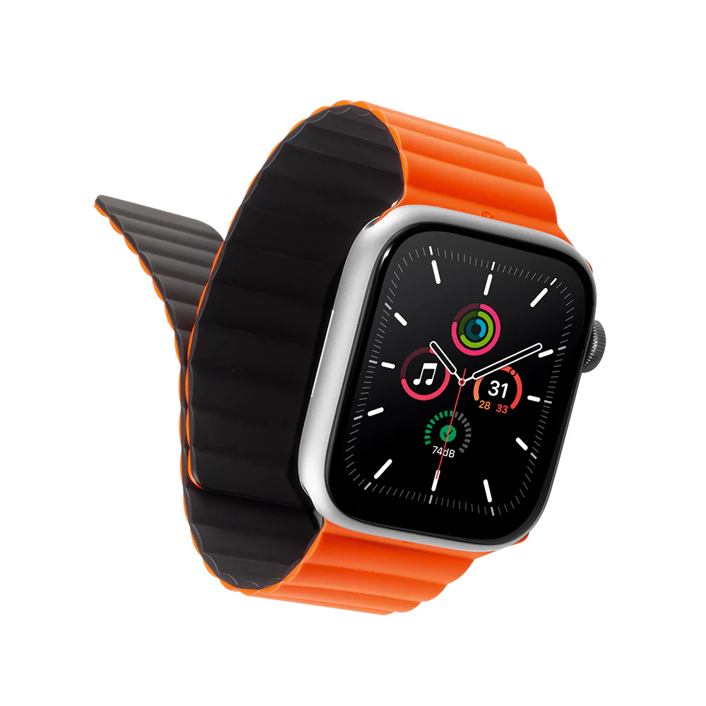 Lineheart • Bracelet magnétique pour Apple Watch 38-41mm • Orange - Image 3