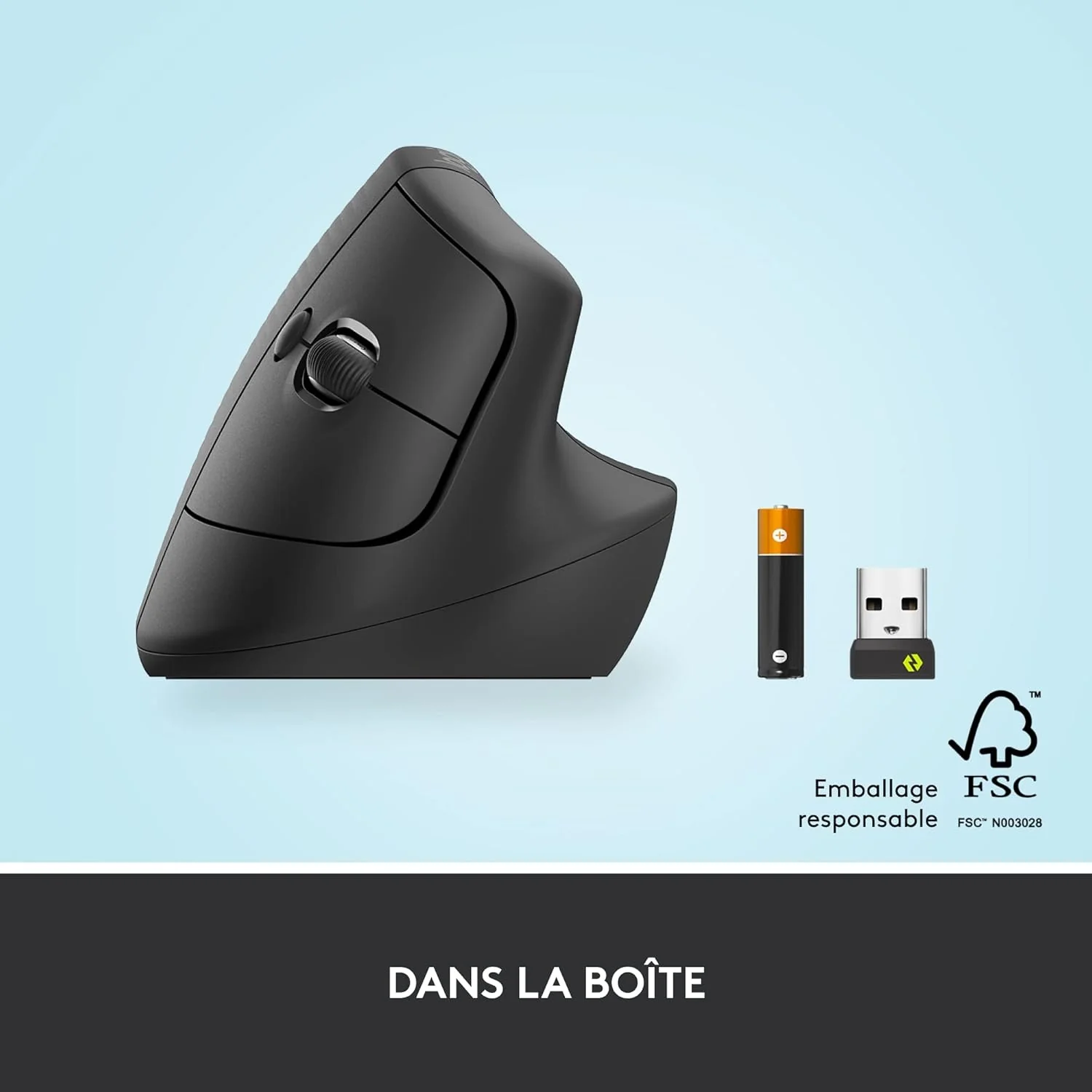 Logitech Lift RF sans fil + Bluetooth • Graphite - Image 3